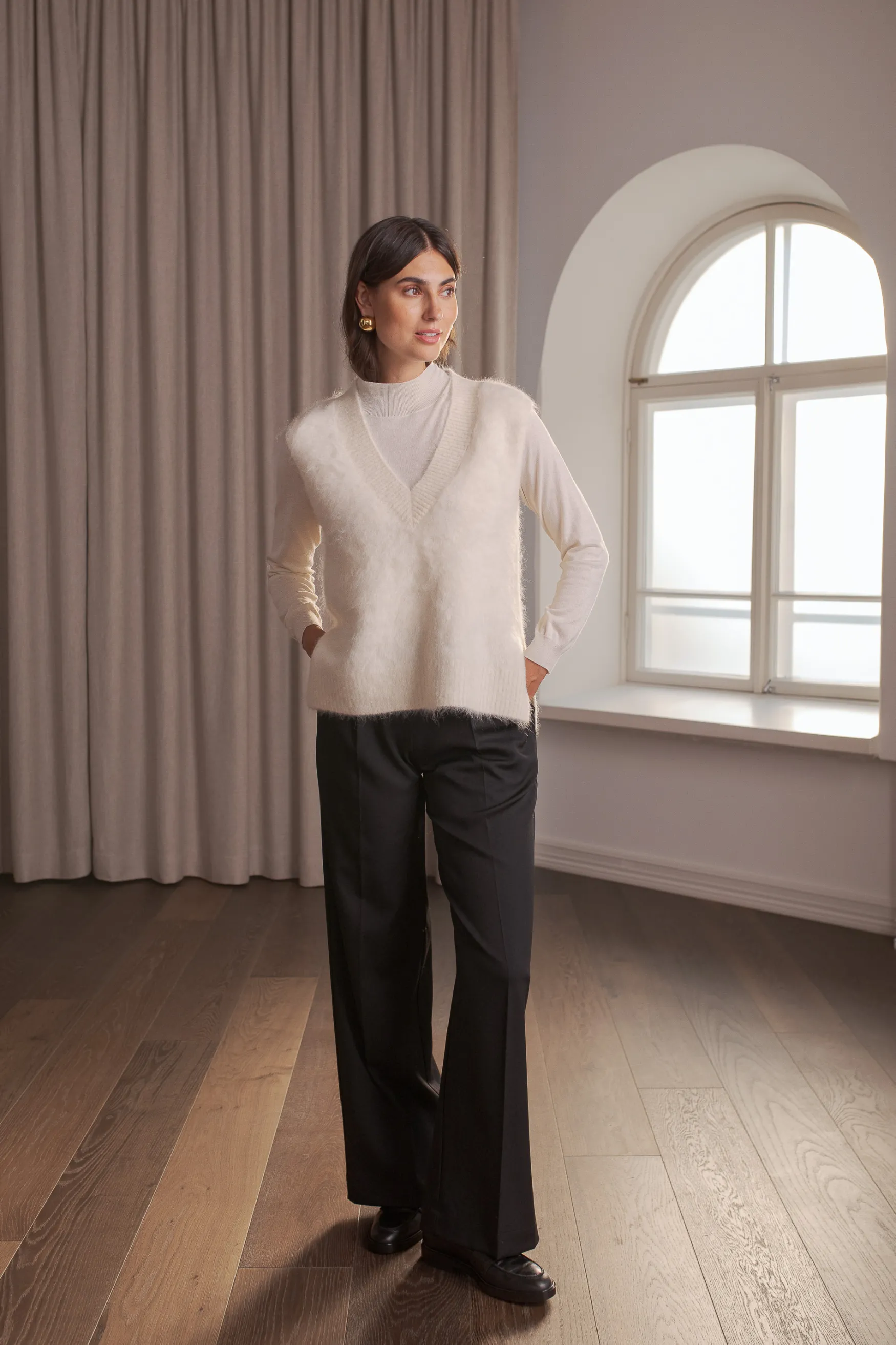 Hot Original Story Ali vest, cream