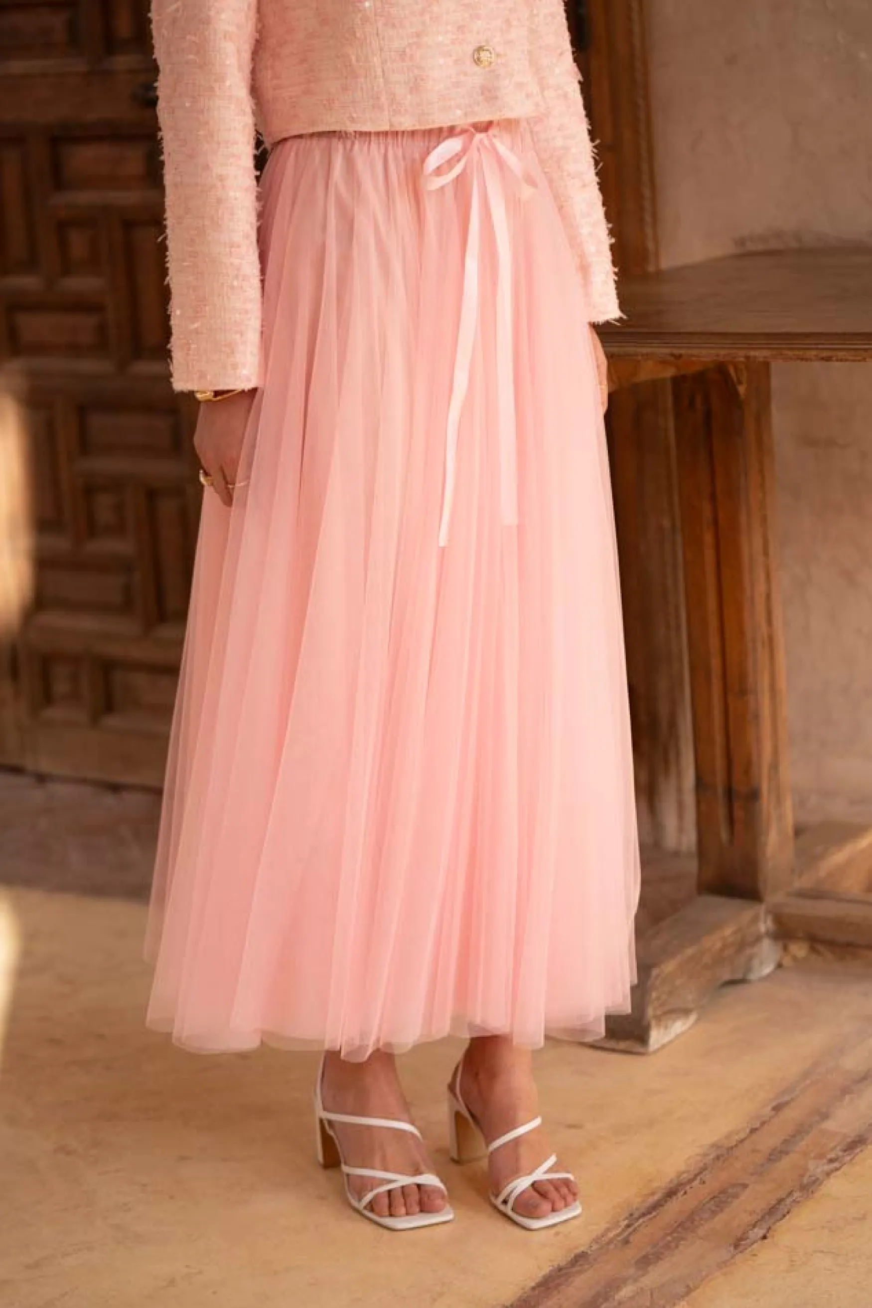 Outlet Choklate Paris Aria tulle skirt, rose bonbon
