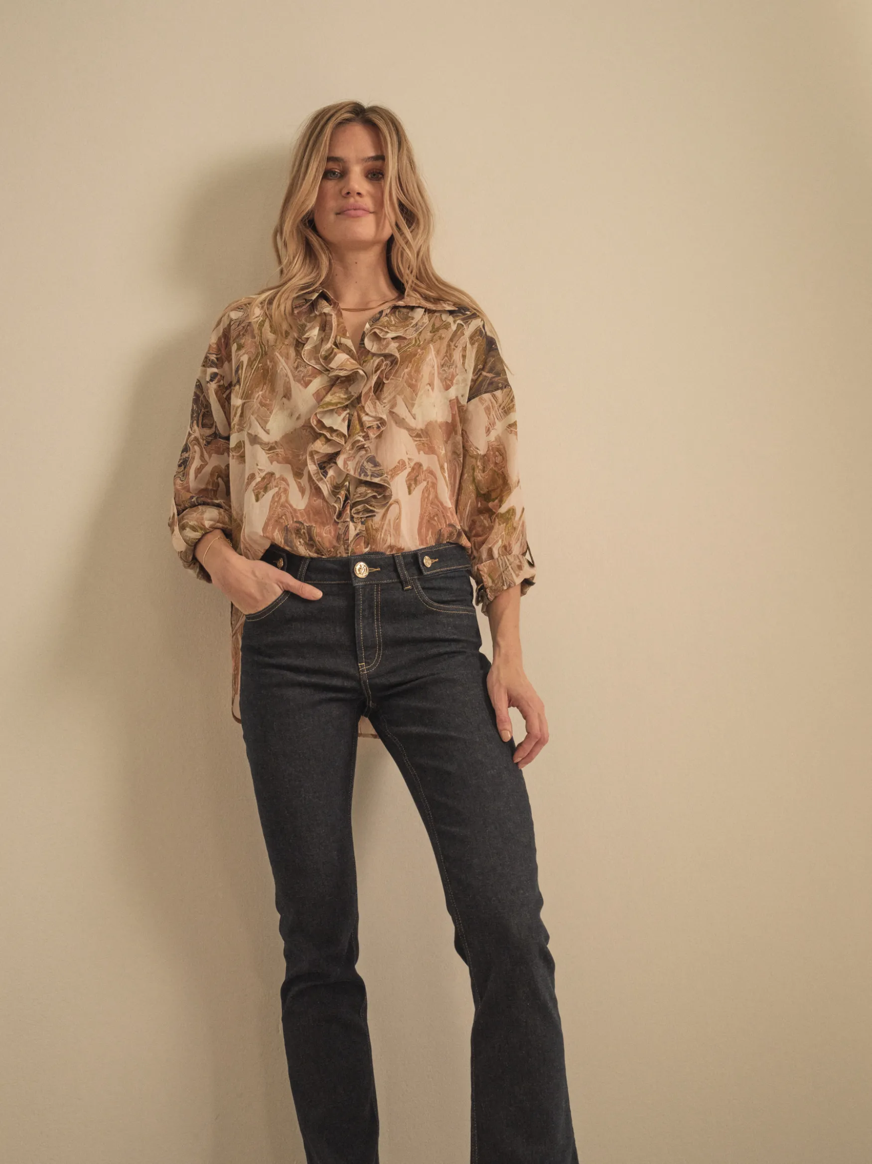New Mos Mosh Ashley twist nola jeans, dark blue