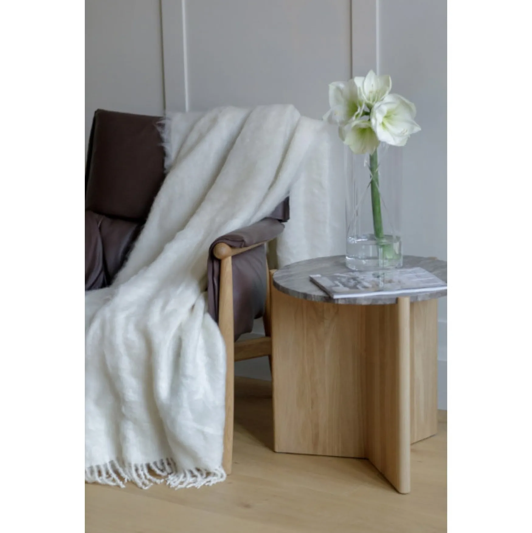 Outlet Balmuir Aurora throw 115x180, snow white