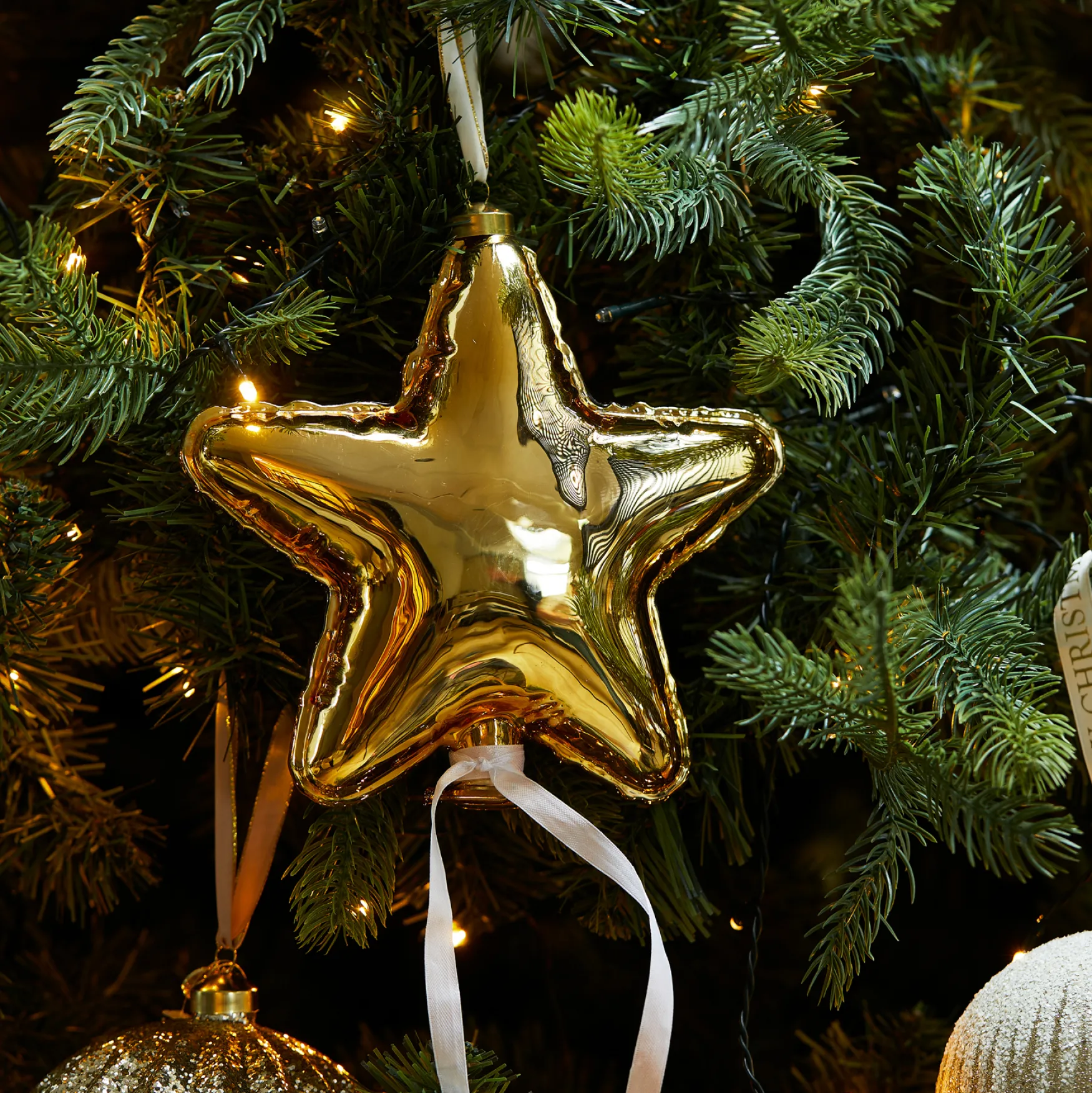 Outlet Rivièra Maison Balloon star ornament gold L