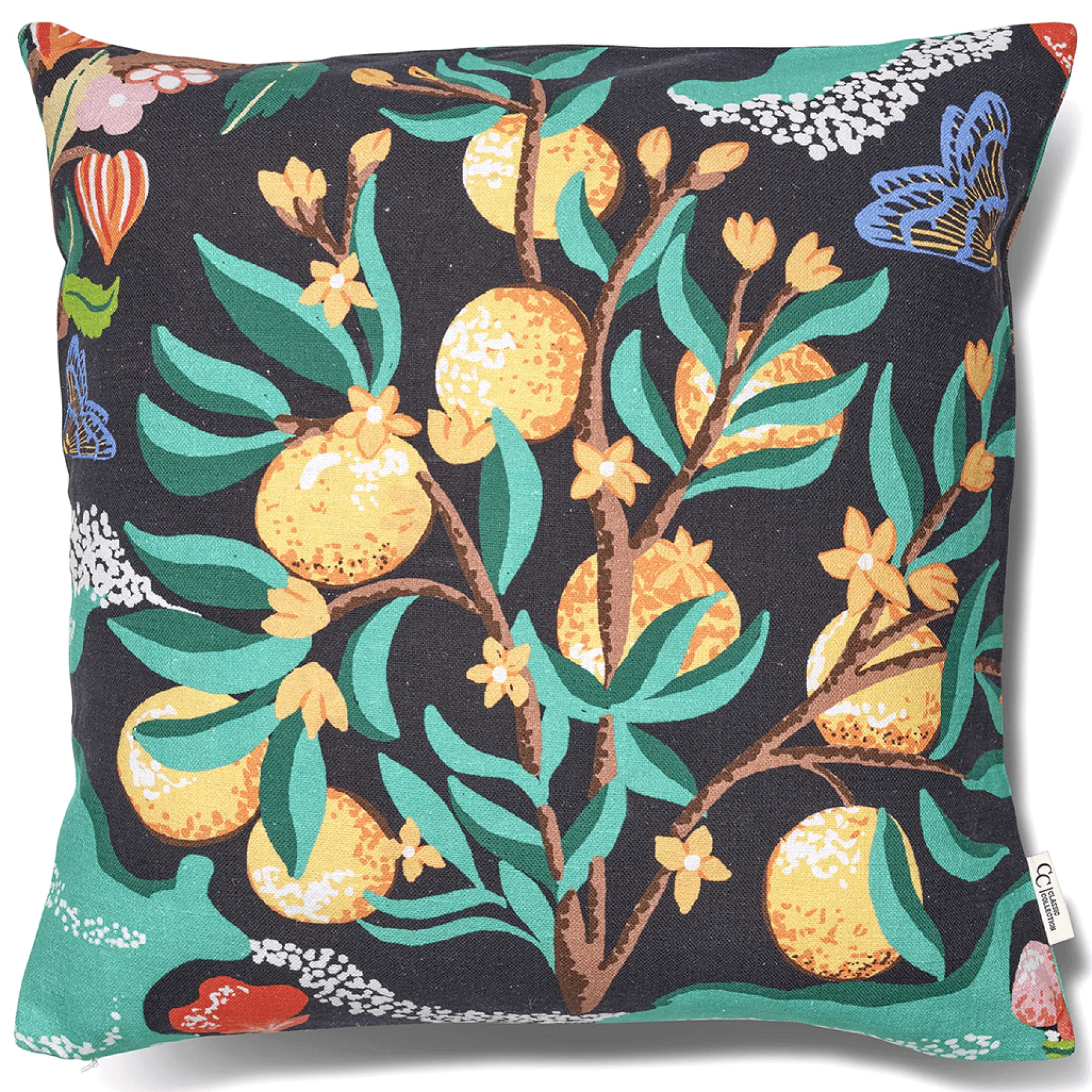 Sale Classic Collection Botanic orange 50x50, black
