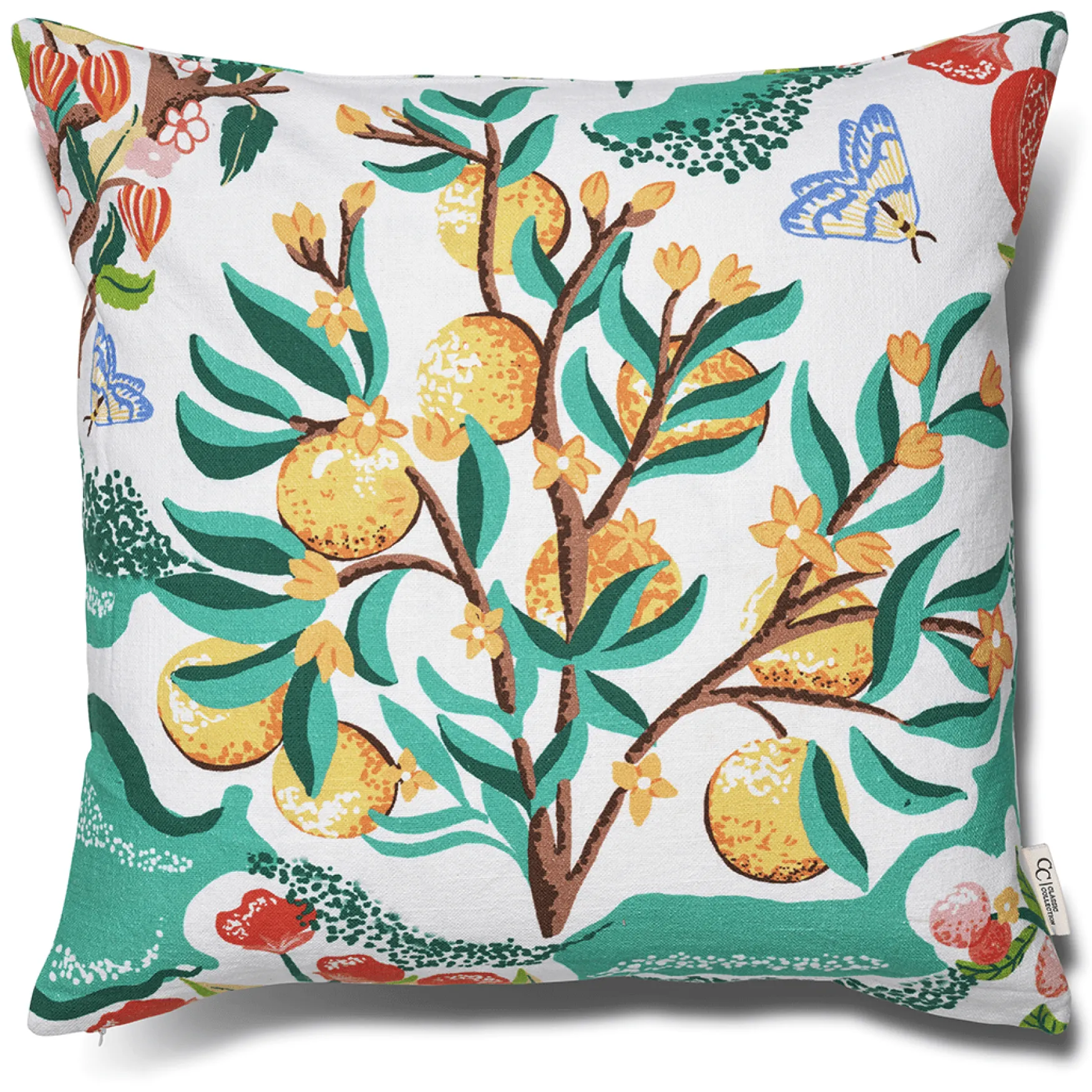 Sale Classic Collection Botanic orange 50x50, white