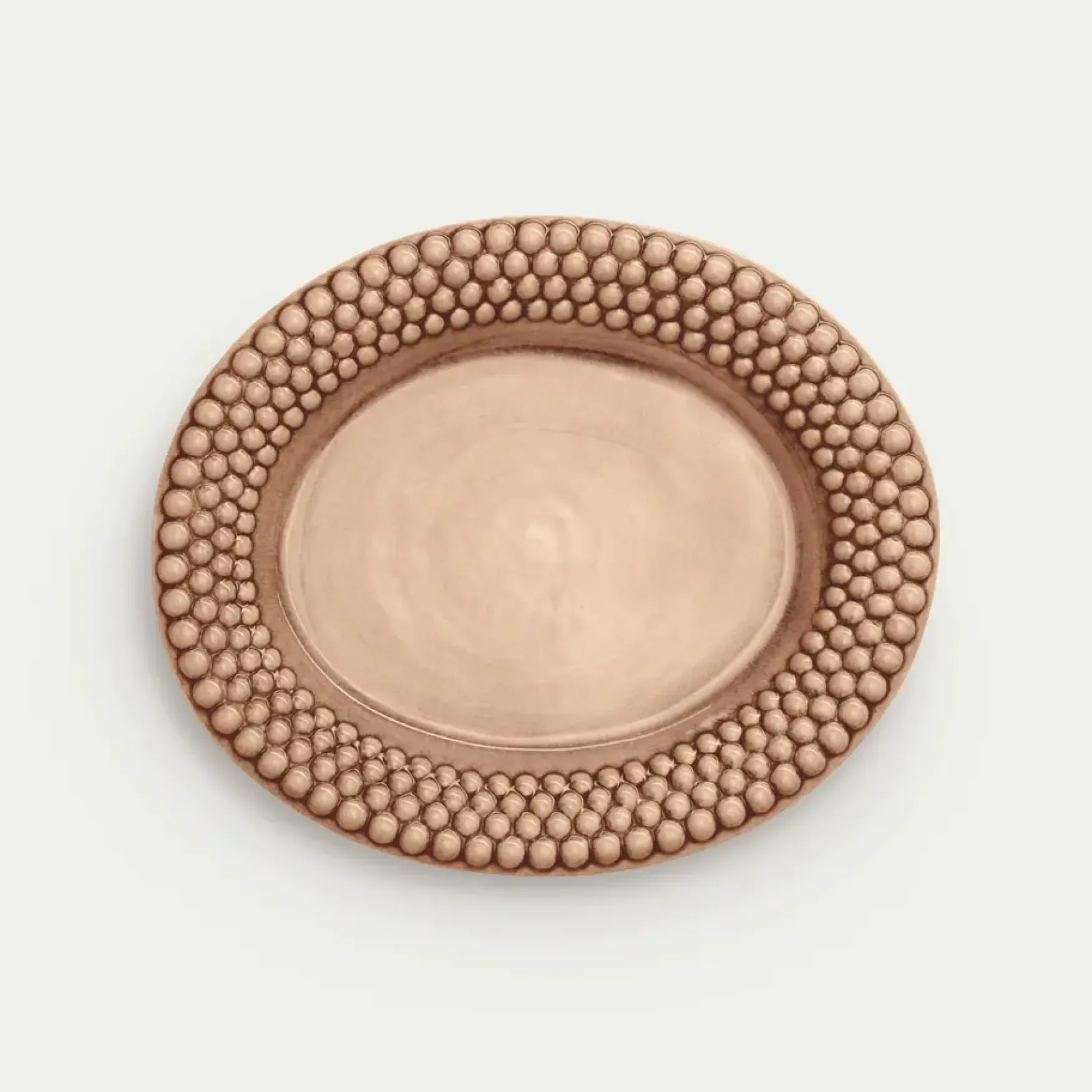 New Mateus Collection Bubbles plate 35x30cm, cinnamon
