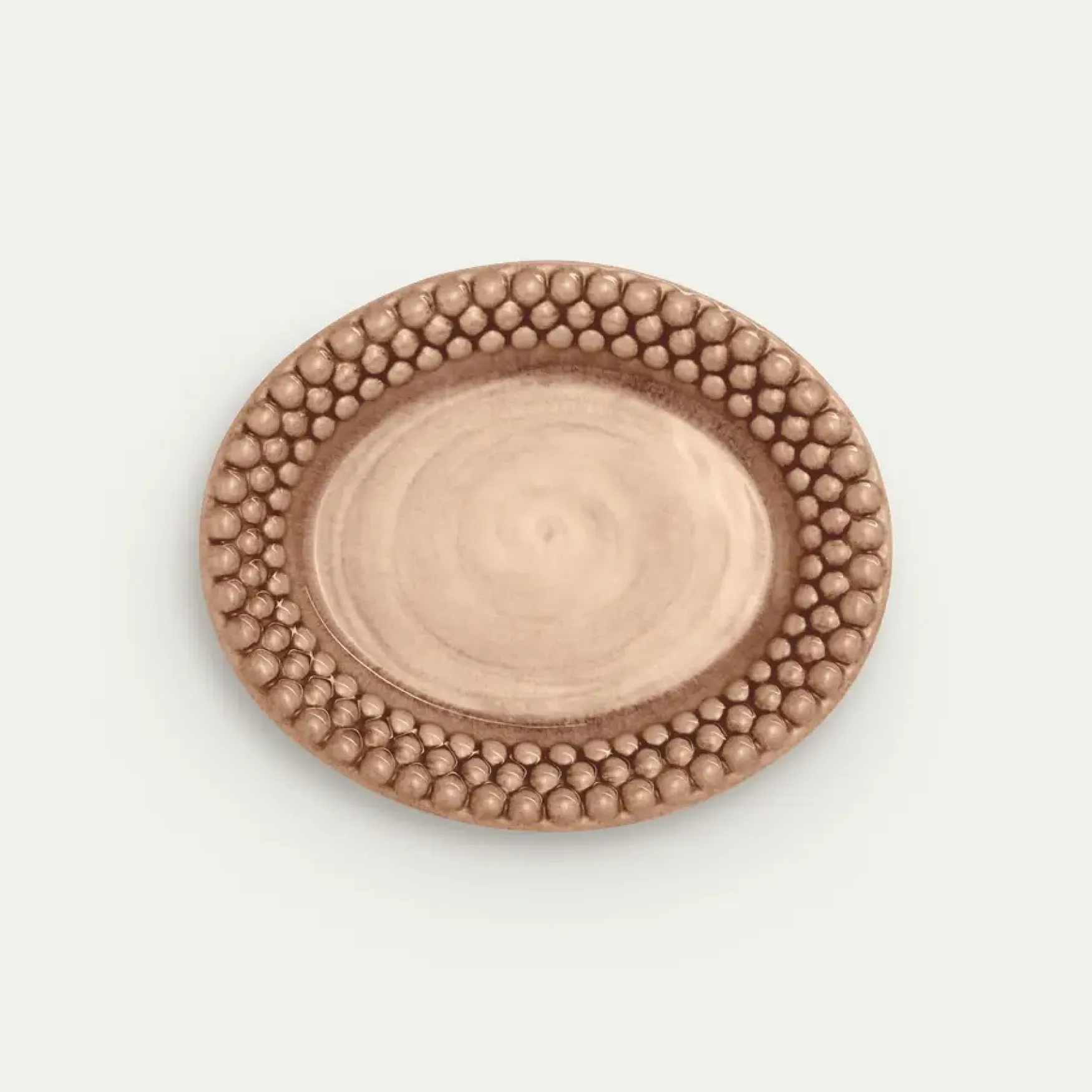 Best Mateus Collection Bubbles plate 20x16cm, cinnamon