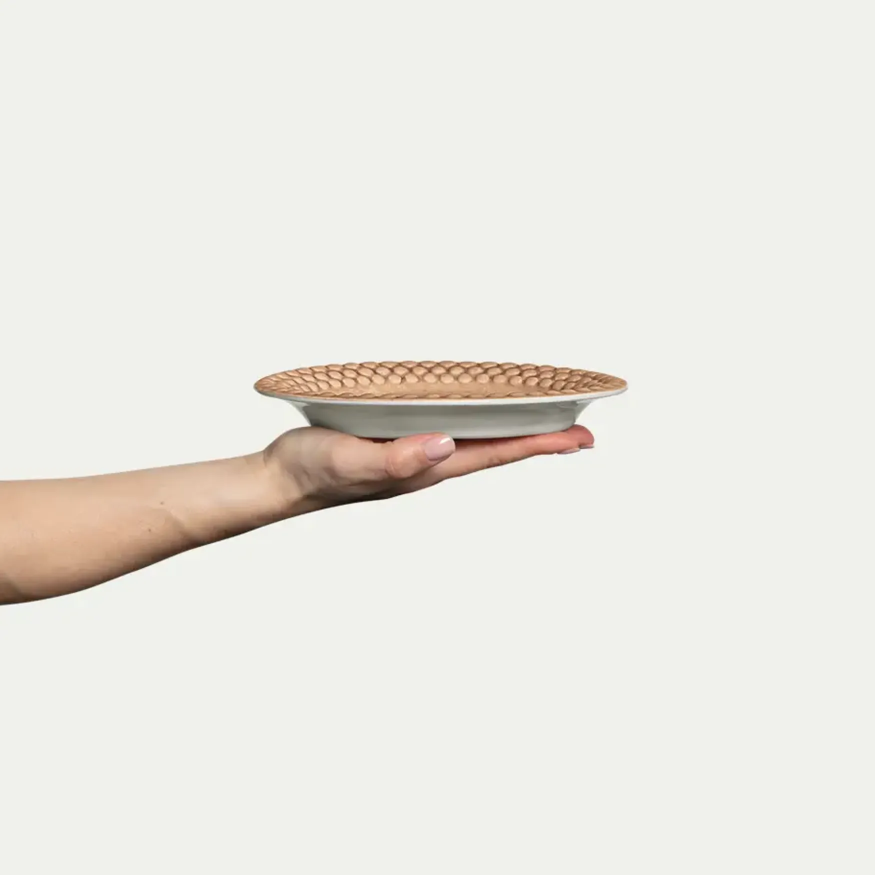 Best Mateus Collection Bubbles plate 20x16cm, cinnamon