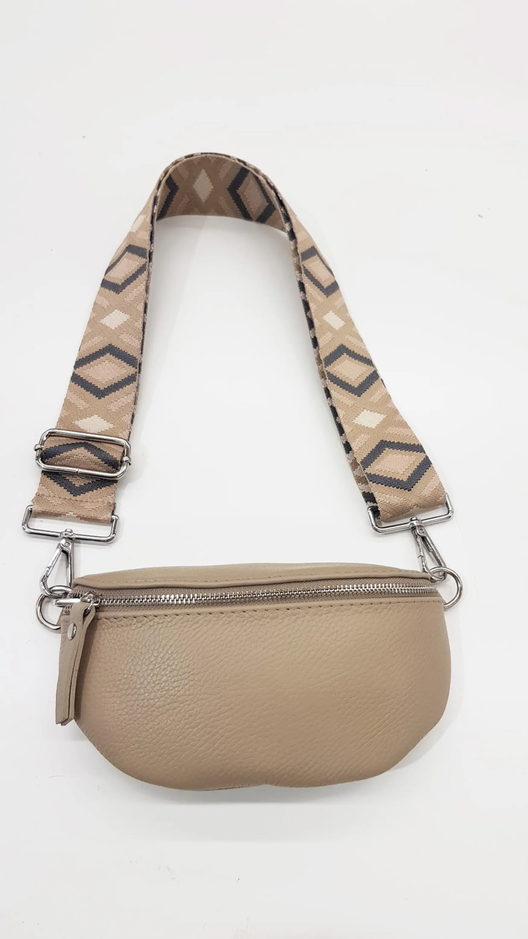 Sale Peura Collection Carrie nahkalaukku S, taupe/silver