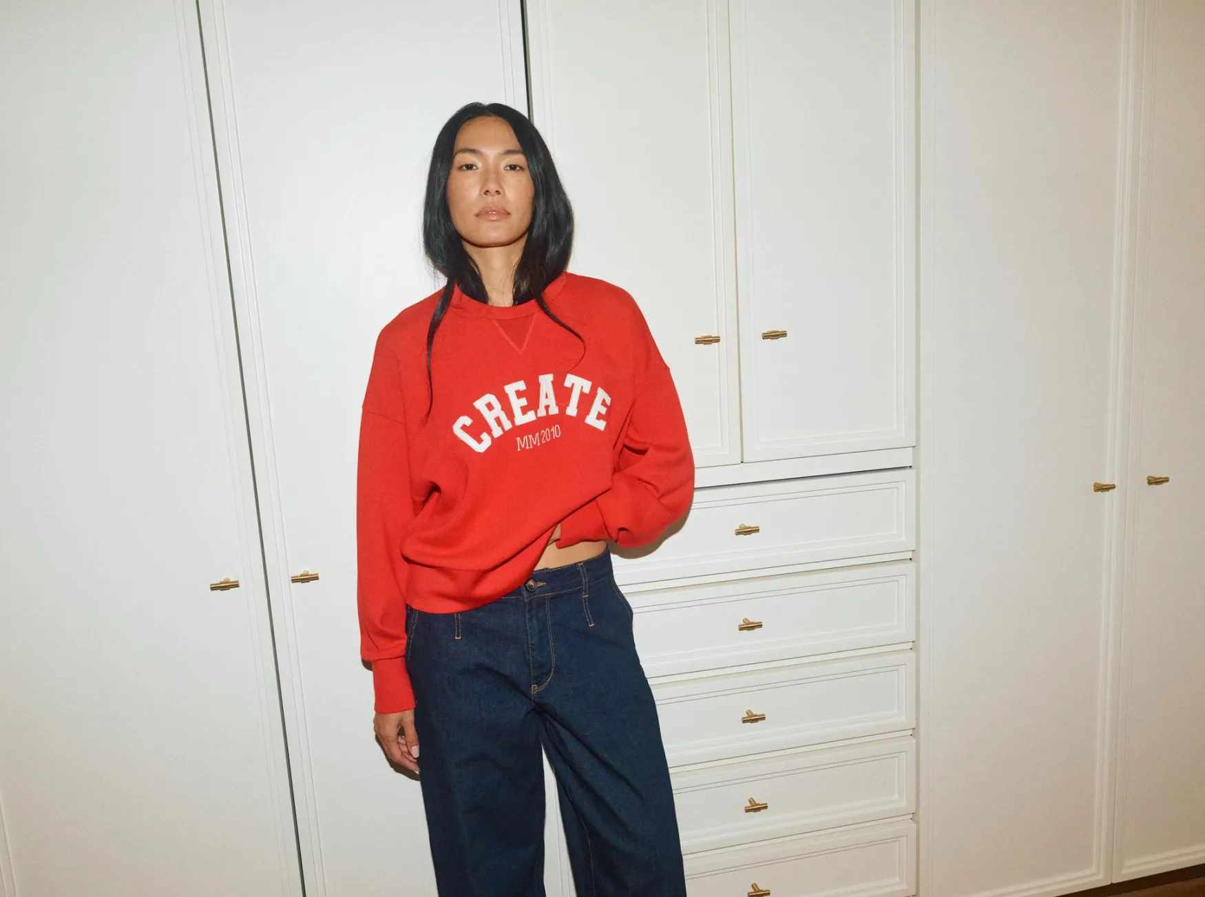 Online Mos Mosh Celli sweatshirt, chinese red