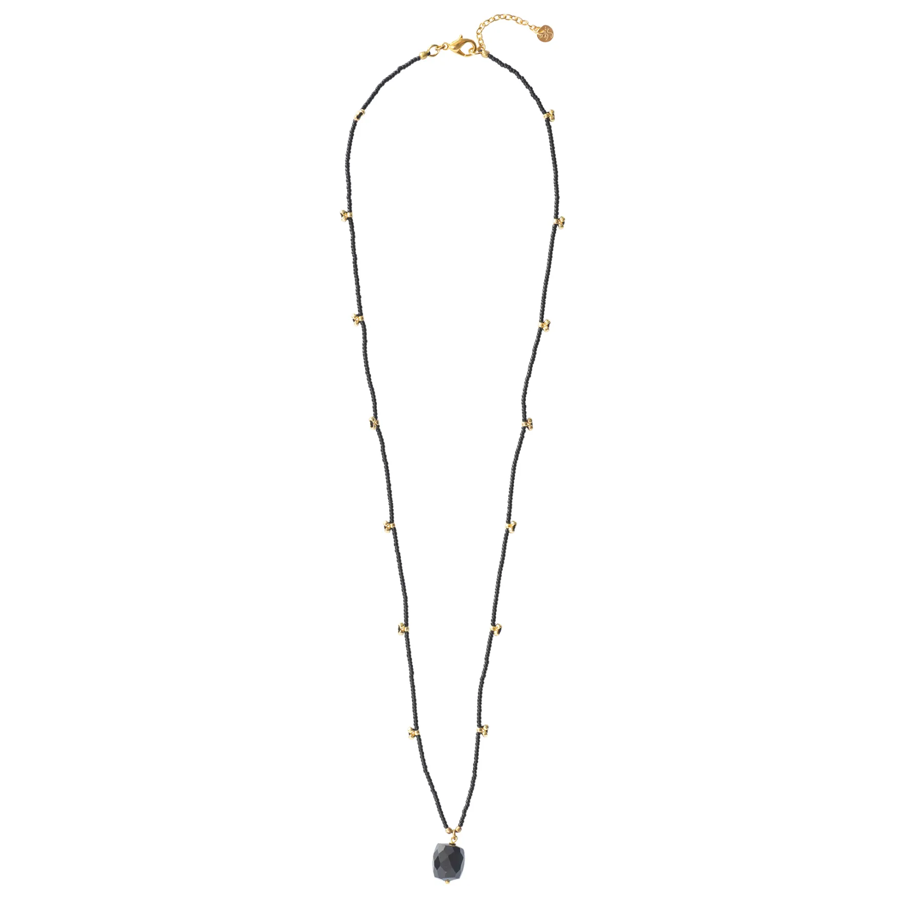 Best A Beautiful Story Cherish black onyx gold necklace