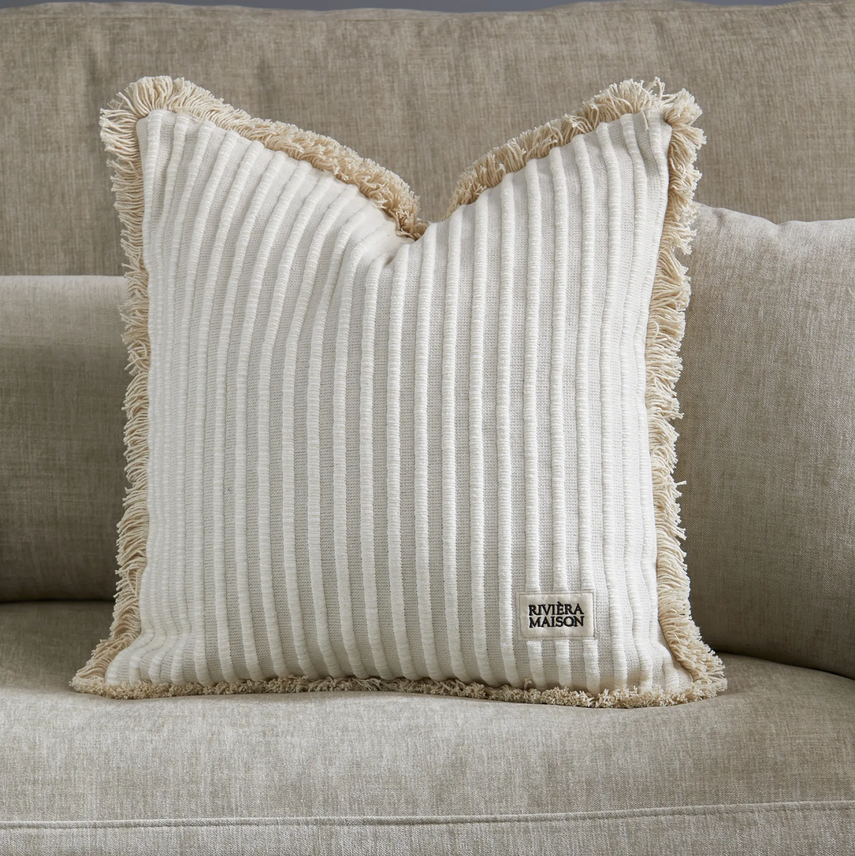 Sale Rivièra Maison Chunky stripe pillow cover 50x50