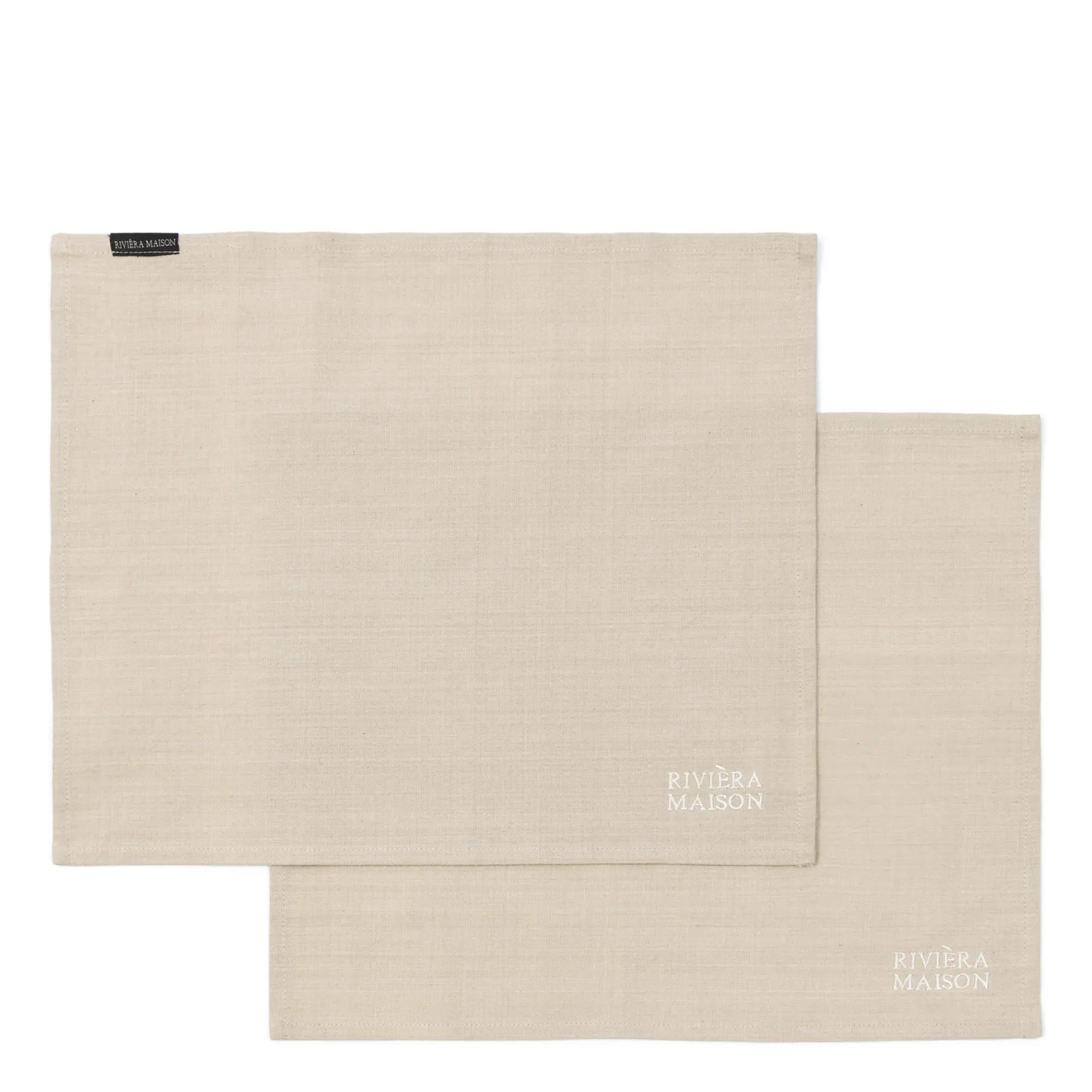 Fashion Rivièra Maison Classic placemat 2 pieces, flax