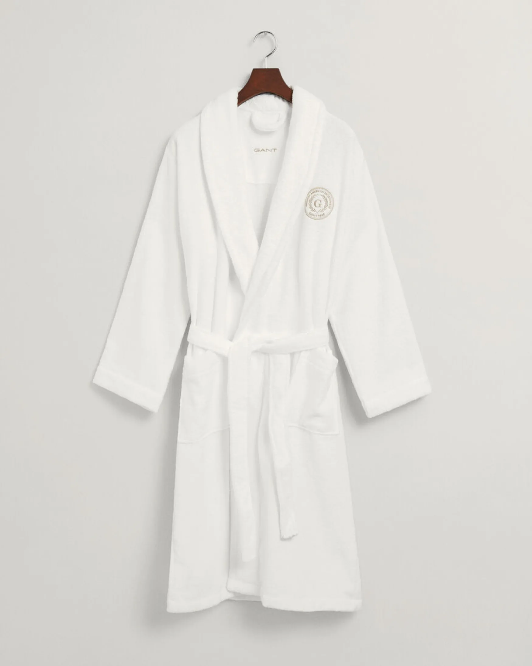 Outlet Gant Home Crest robe, white