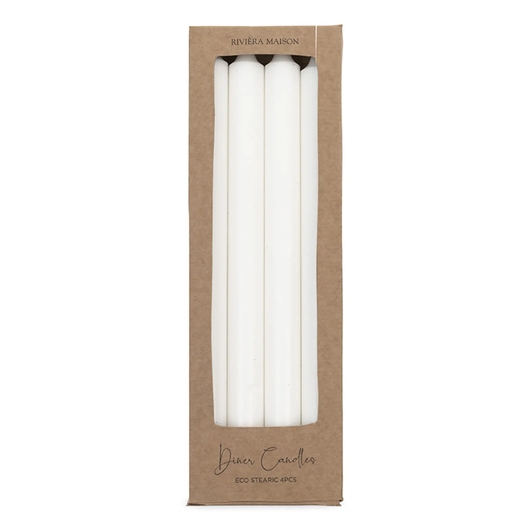 Best Rivièra Maison Dinner candles eco 4 pcs, off-white