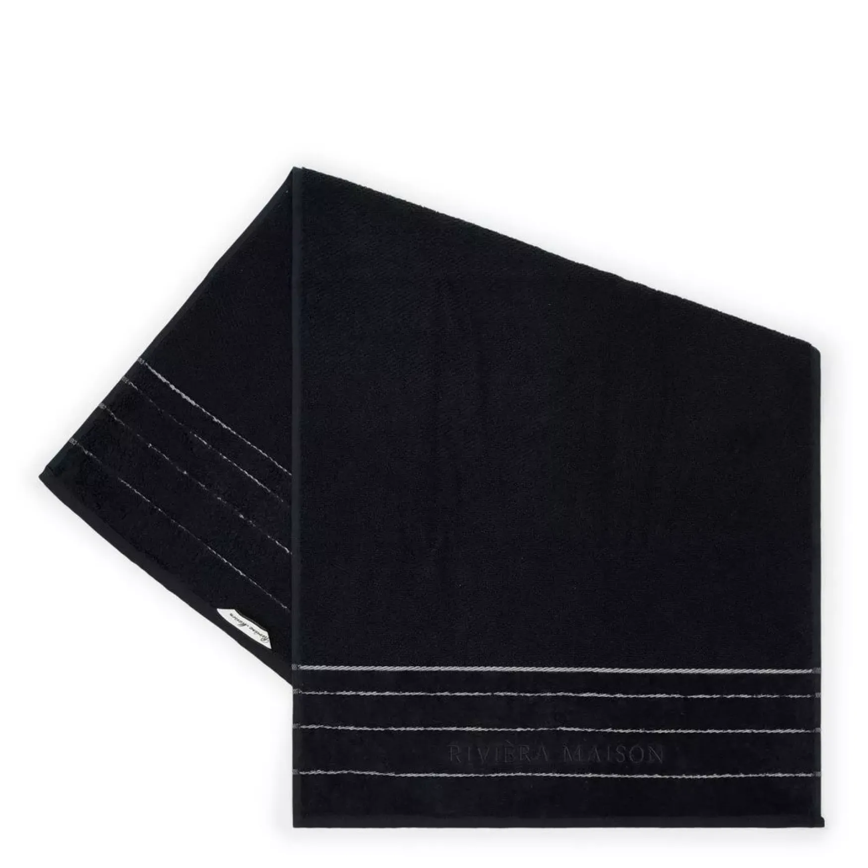 Best Rivièra Maison Elegant towel 100x50, black