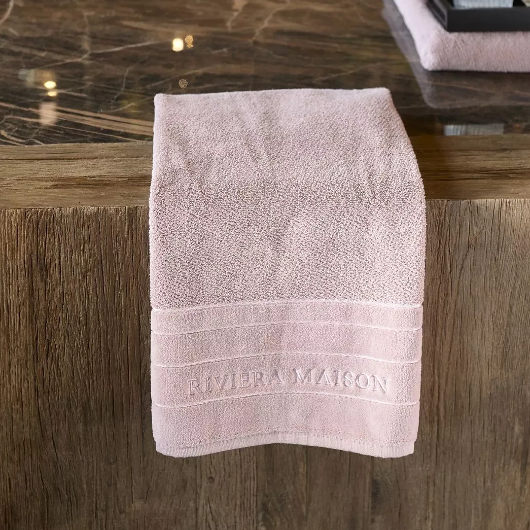 Best Rivièra Maison Elegant towel 100x50, mauve
