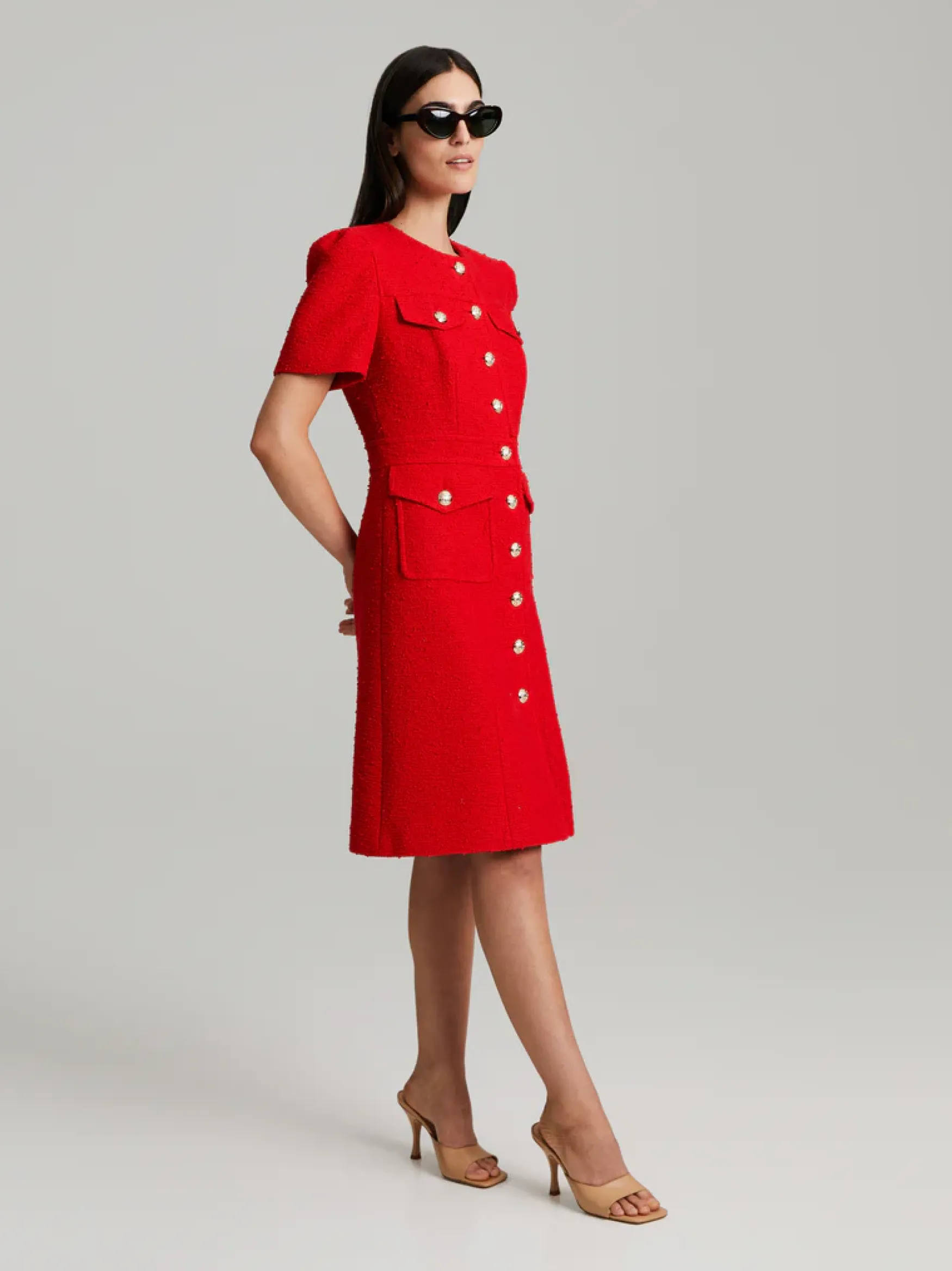 Clearance Andiata Elinor mekko, unikonpunainen