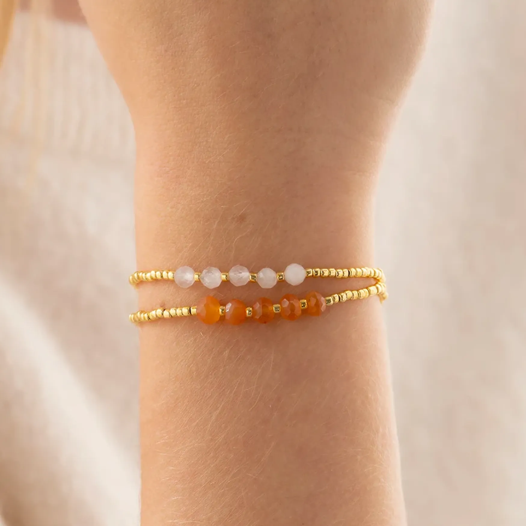 Outlet A Beautiful Story Essential rose quartz bracelet gold