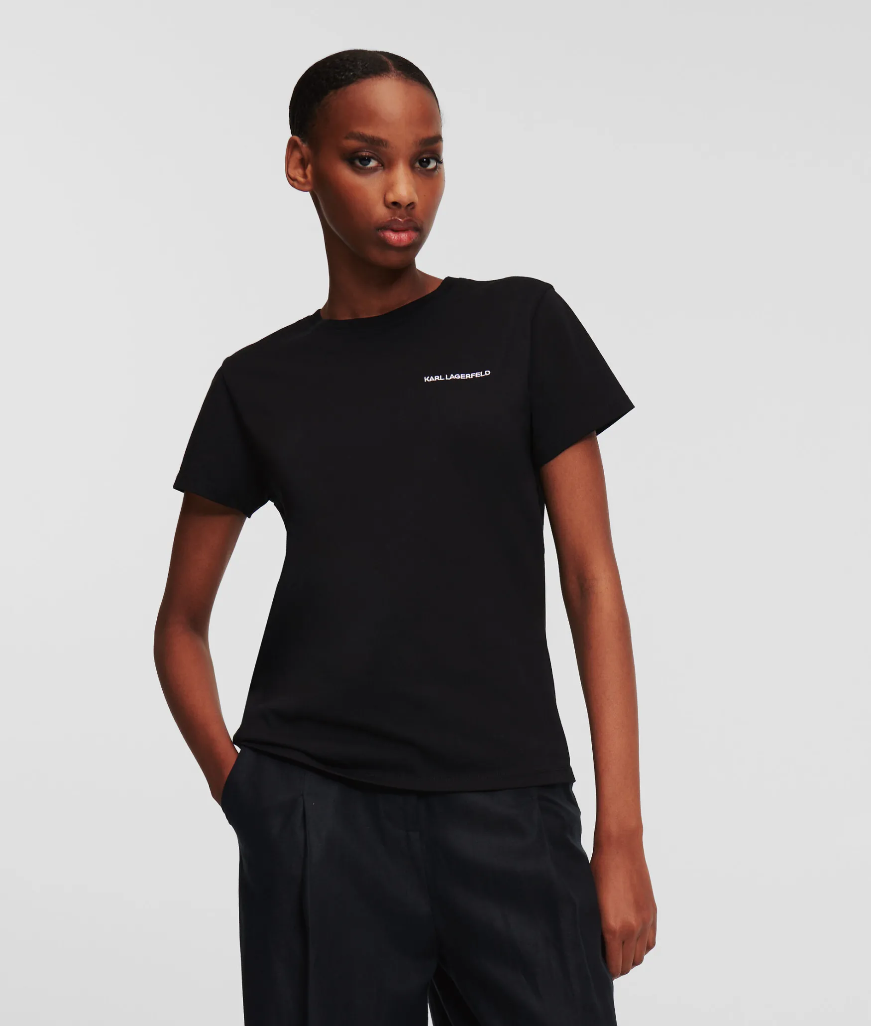 Clearance KARL LAGERFELD Essential t-shirt, black