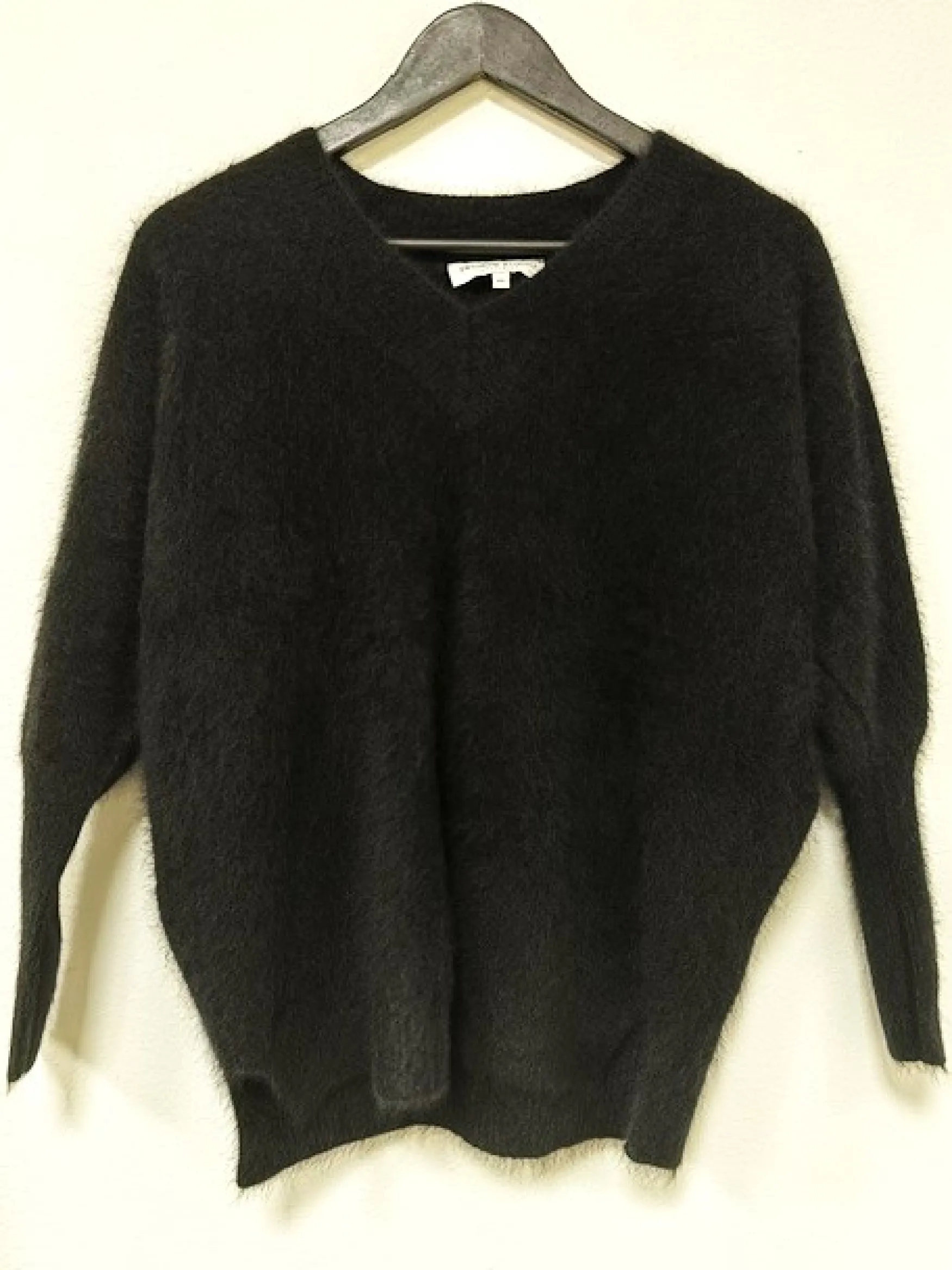 Outlet Estheme Cachemire Estheme v-neck bat sleeve pullover, noir