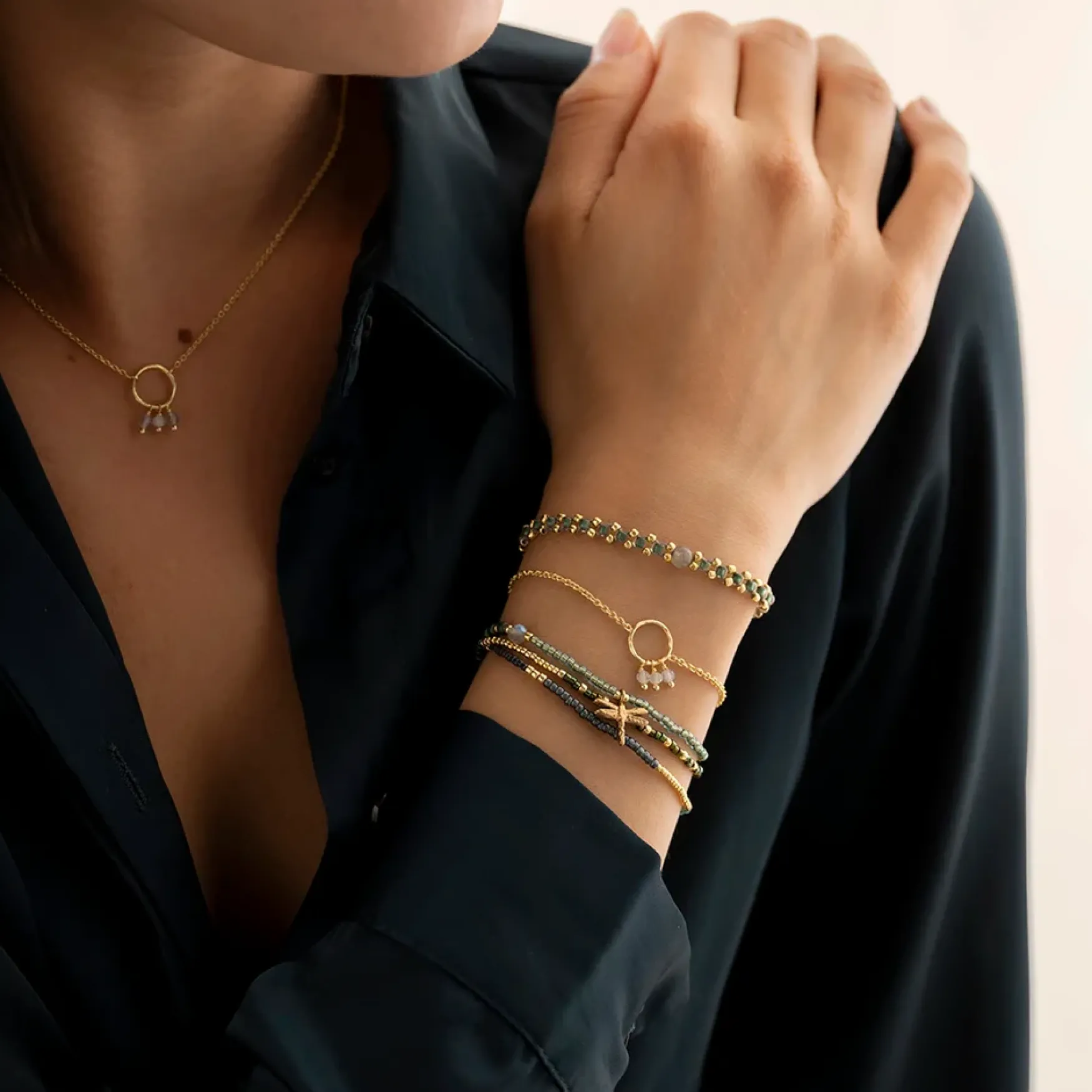 Fashion A Beautiful Story Eternal labradorite bracelet