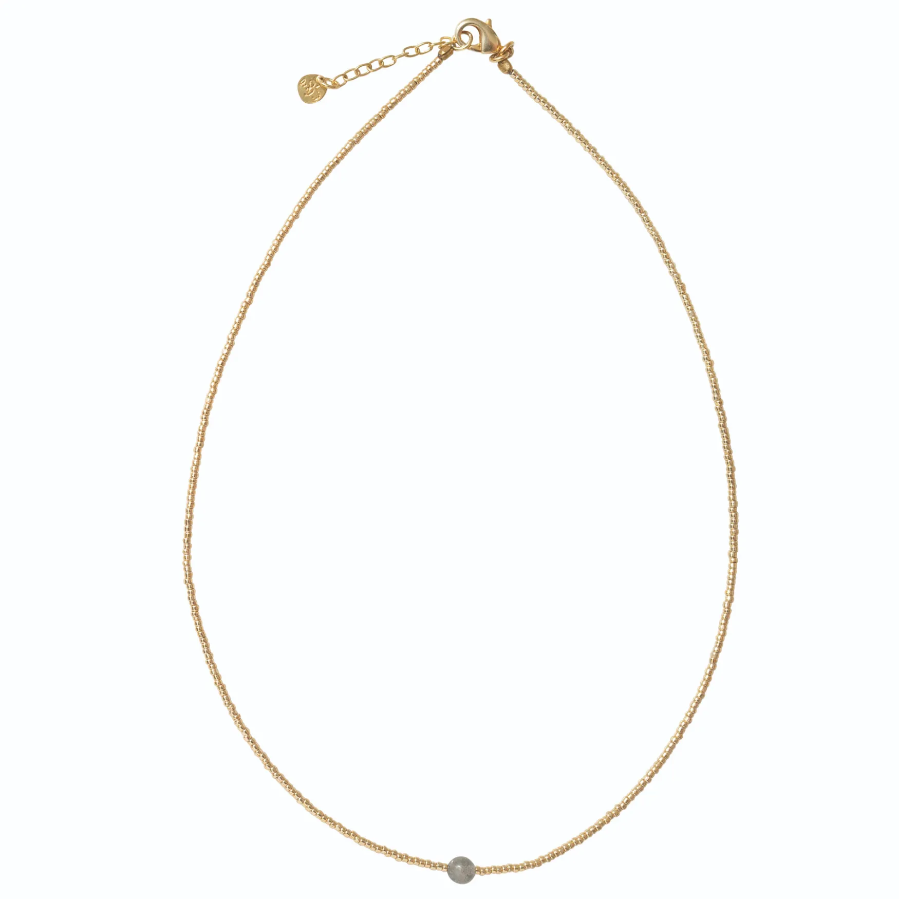 New A Beautiful Story Flora labradorite gold necklace