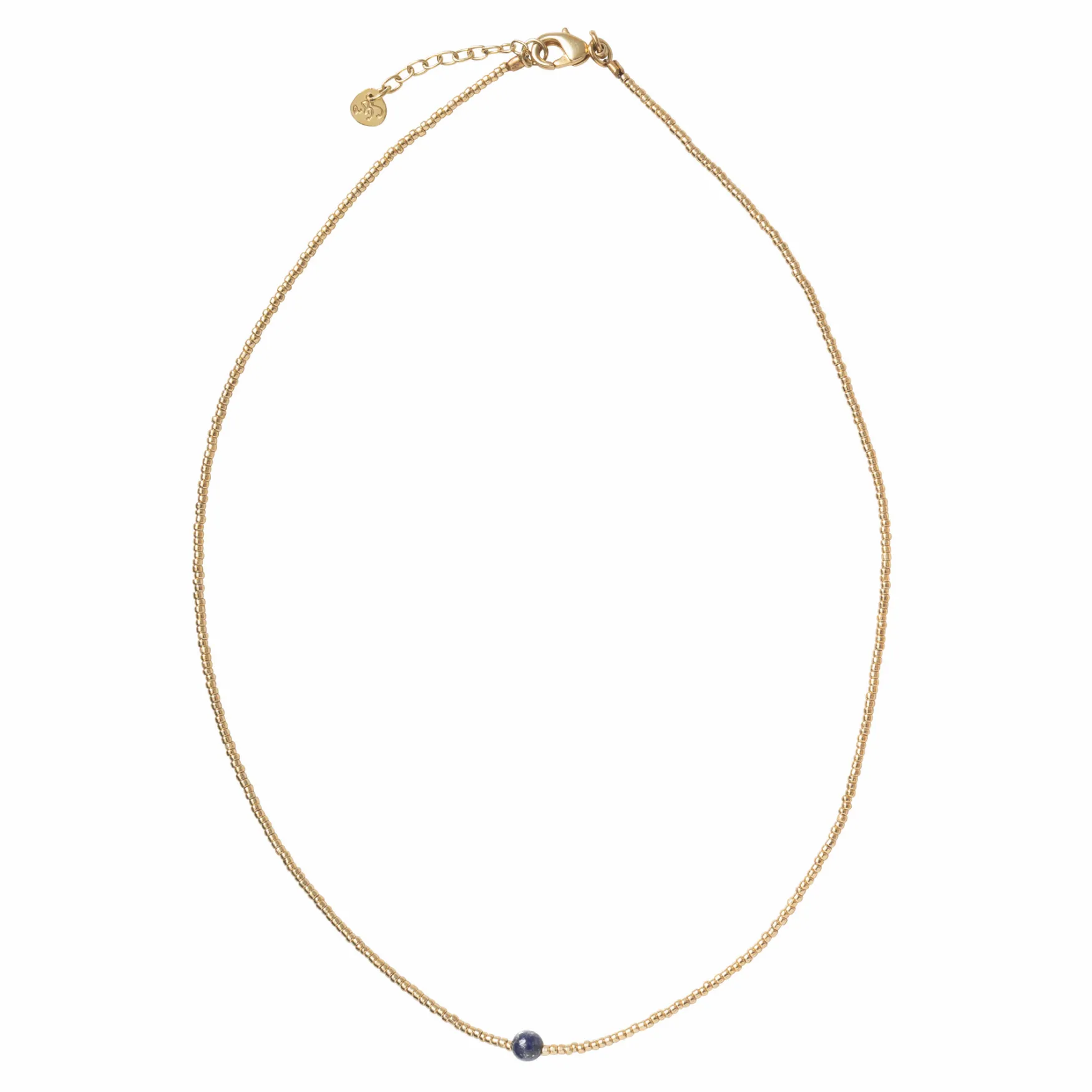 Sale A Beautiful Story Flora lapis lazuli gold necklace