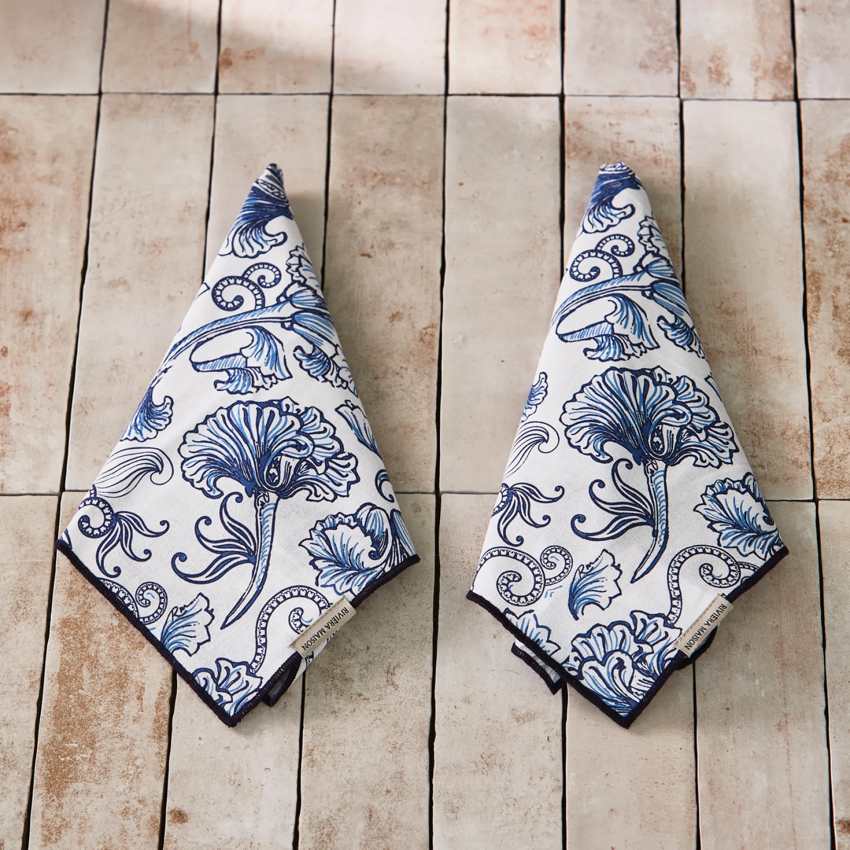 Sale Rivièra Maison Floral island print napkin 2 pieces