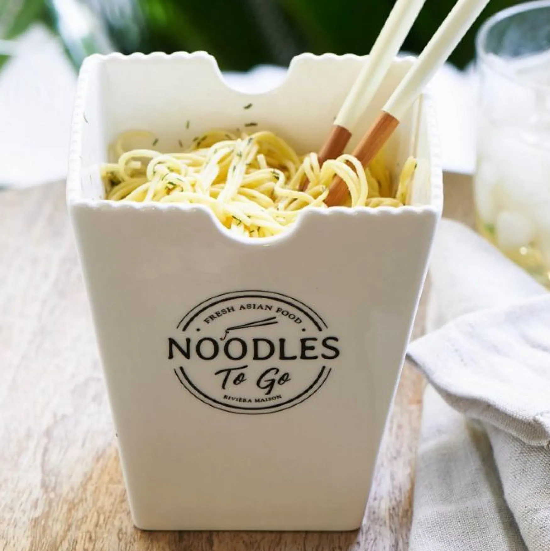 New Rivièra Maison Fresh Asian food noodles to go bowl