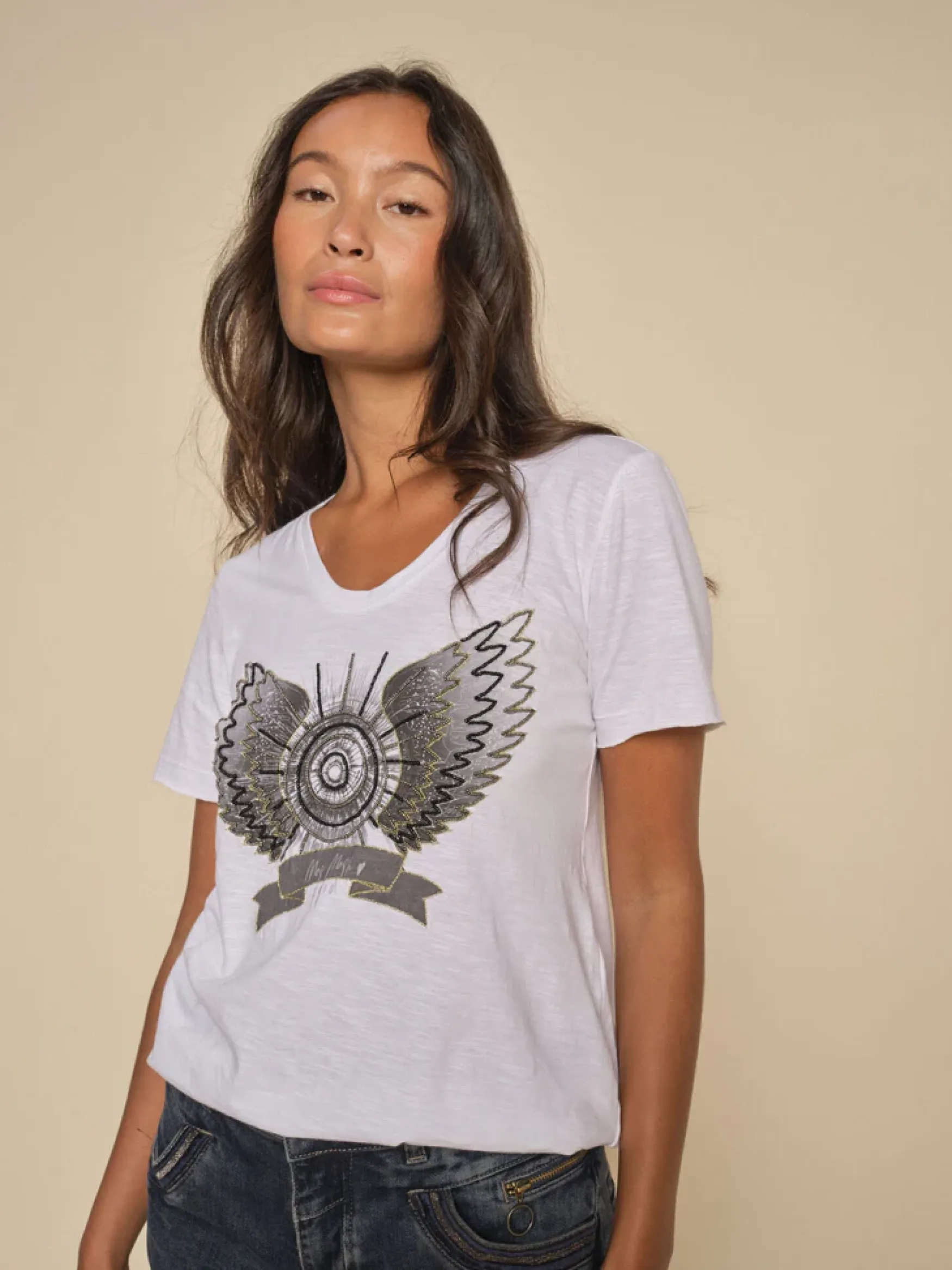 Online Mos Mosh Gethi tee, white