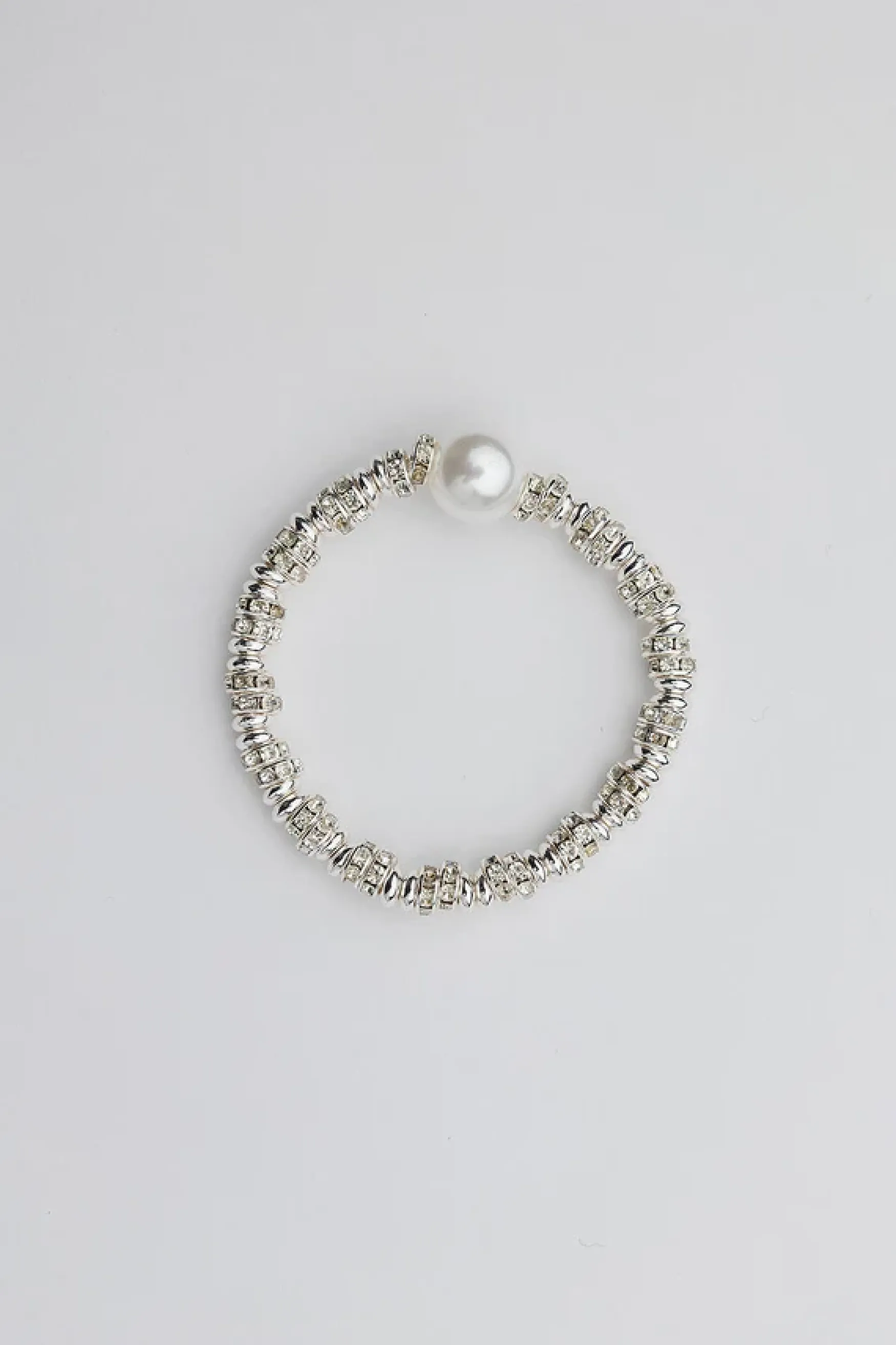 Fashion BOW19 details Glow bracelet elastic, silver