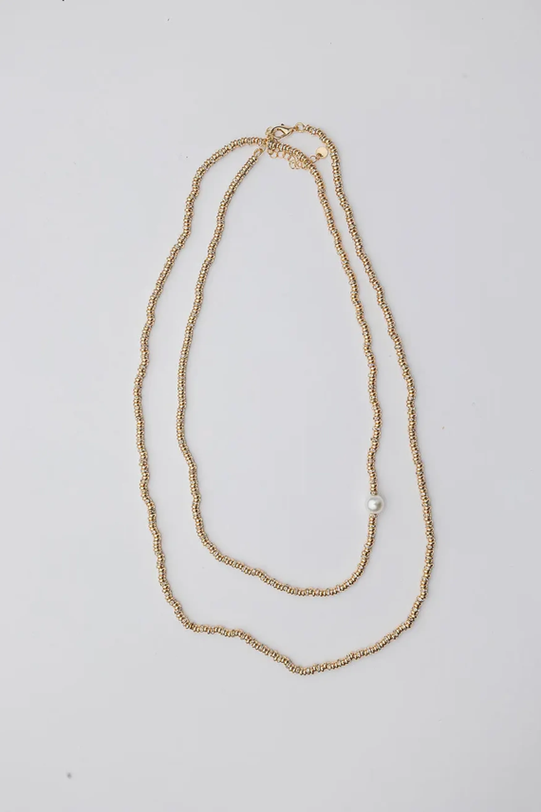 New BOW19 details Glow long necklace, gold