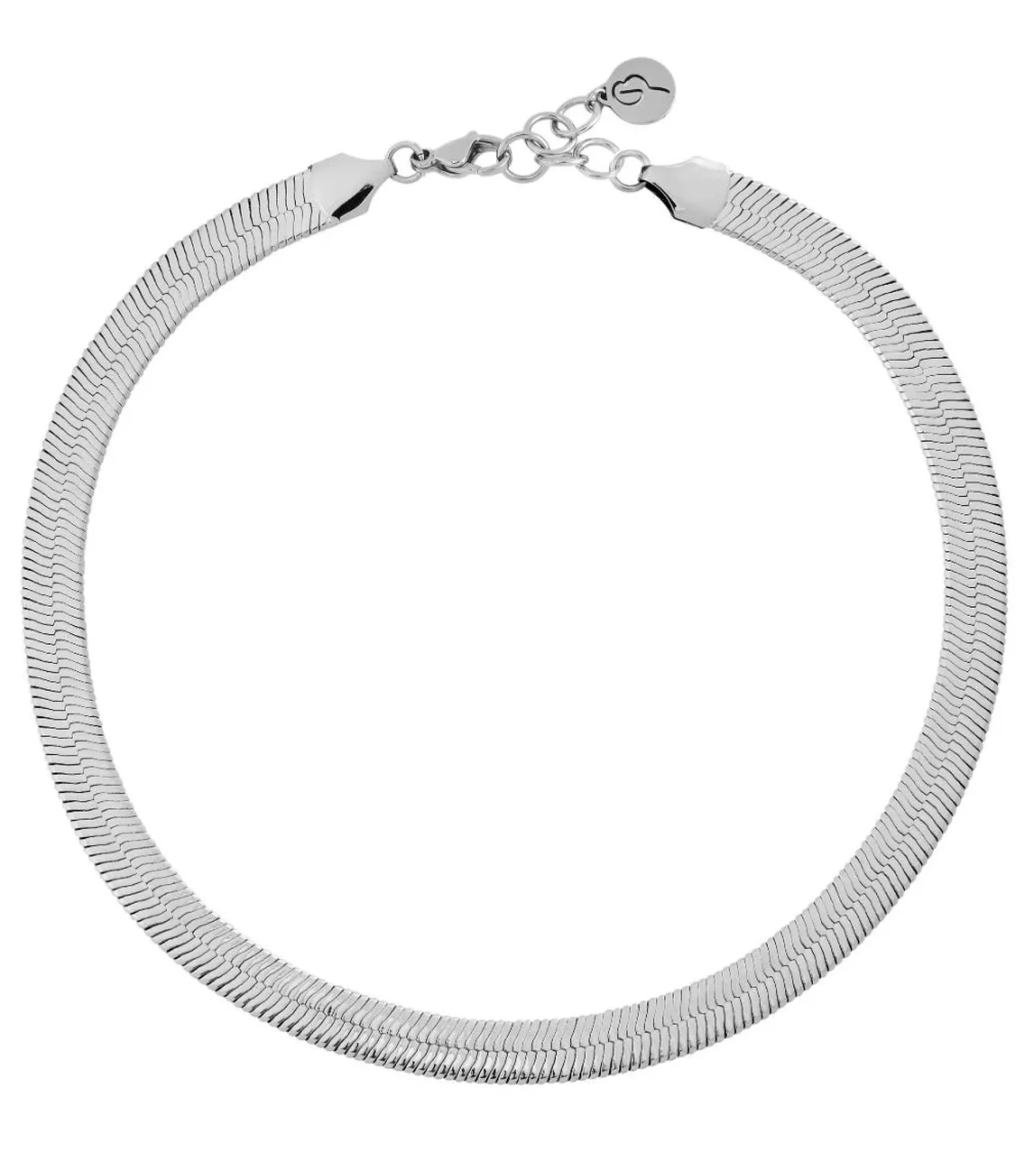 Clearance Edblad Herringbone necklace L, rhodium