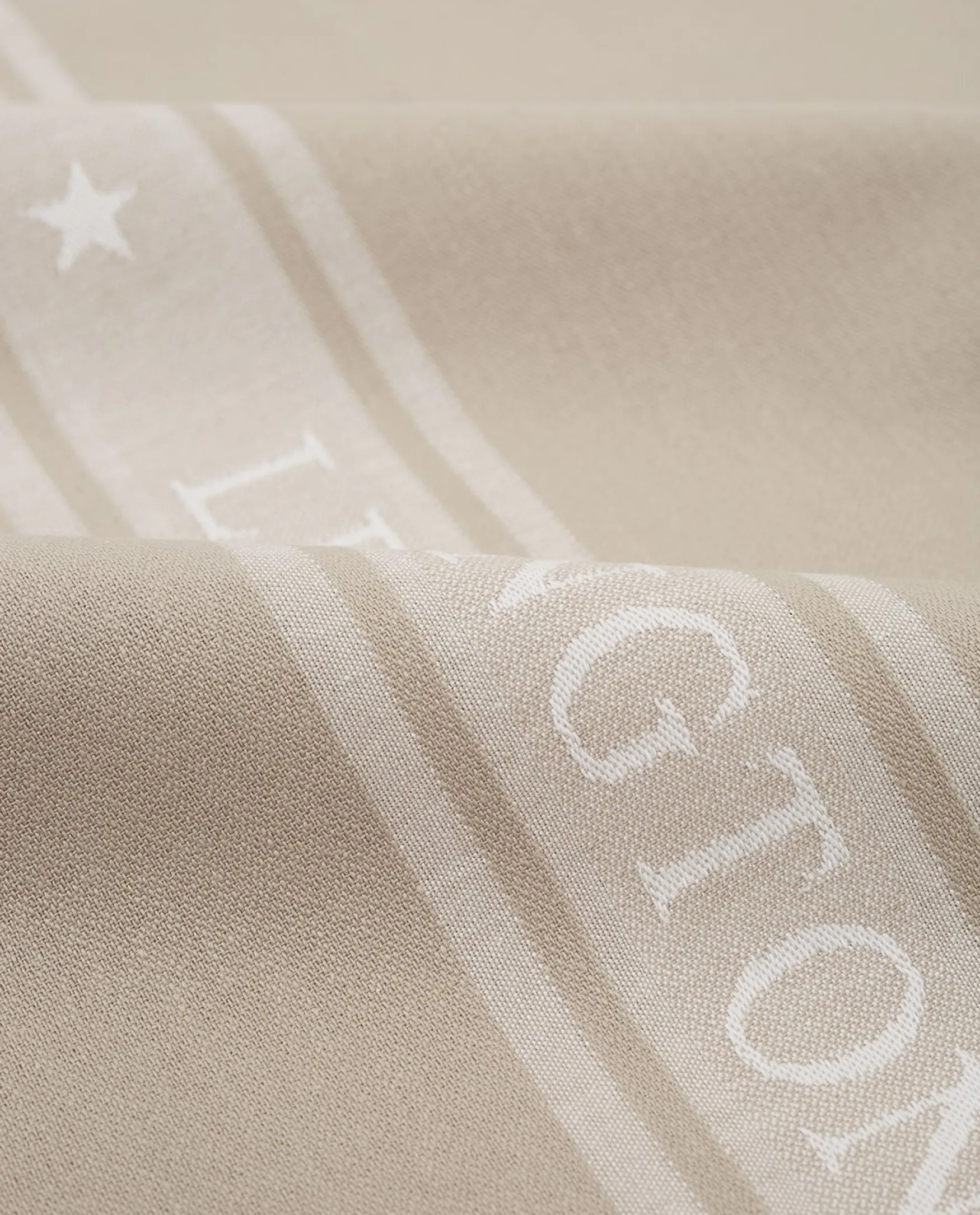 Clearance Lexington Company Icons cotton jacquard star kitchen towel, beige/white