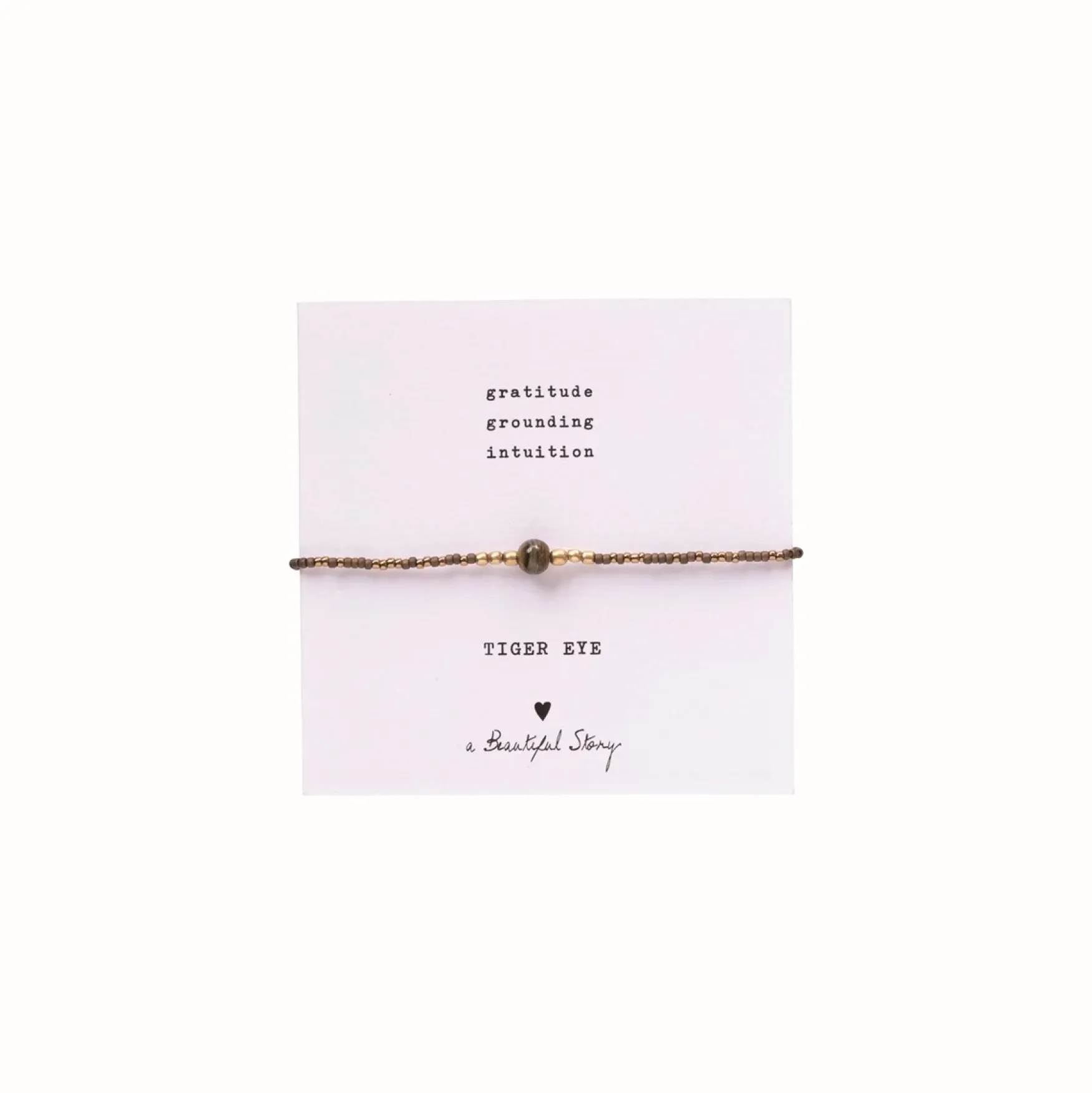 Outlet A Beautiful Story Iris card tiger eye bracelet