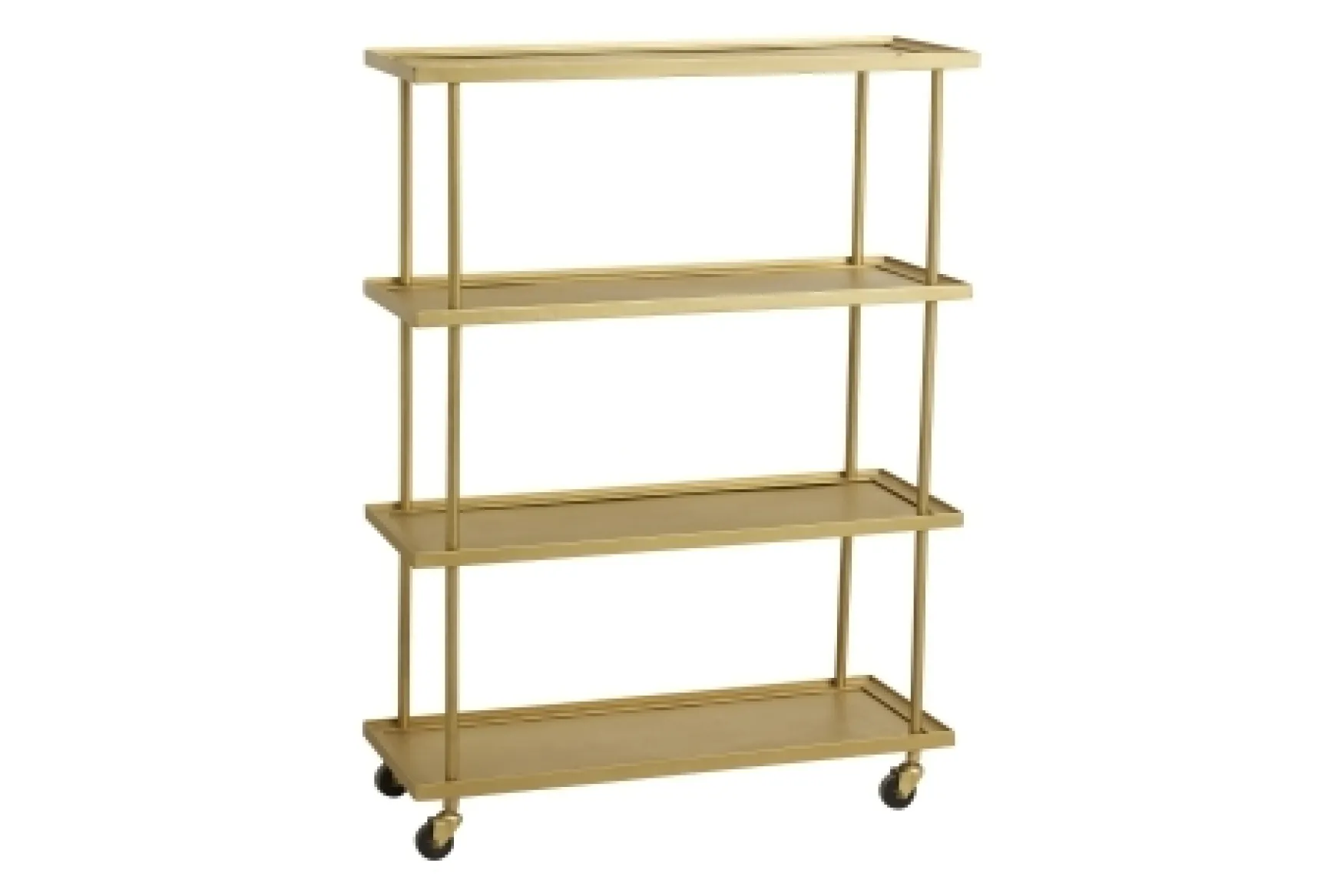 New Nordal Kamo trolley with 4 shelves, golden