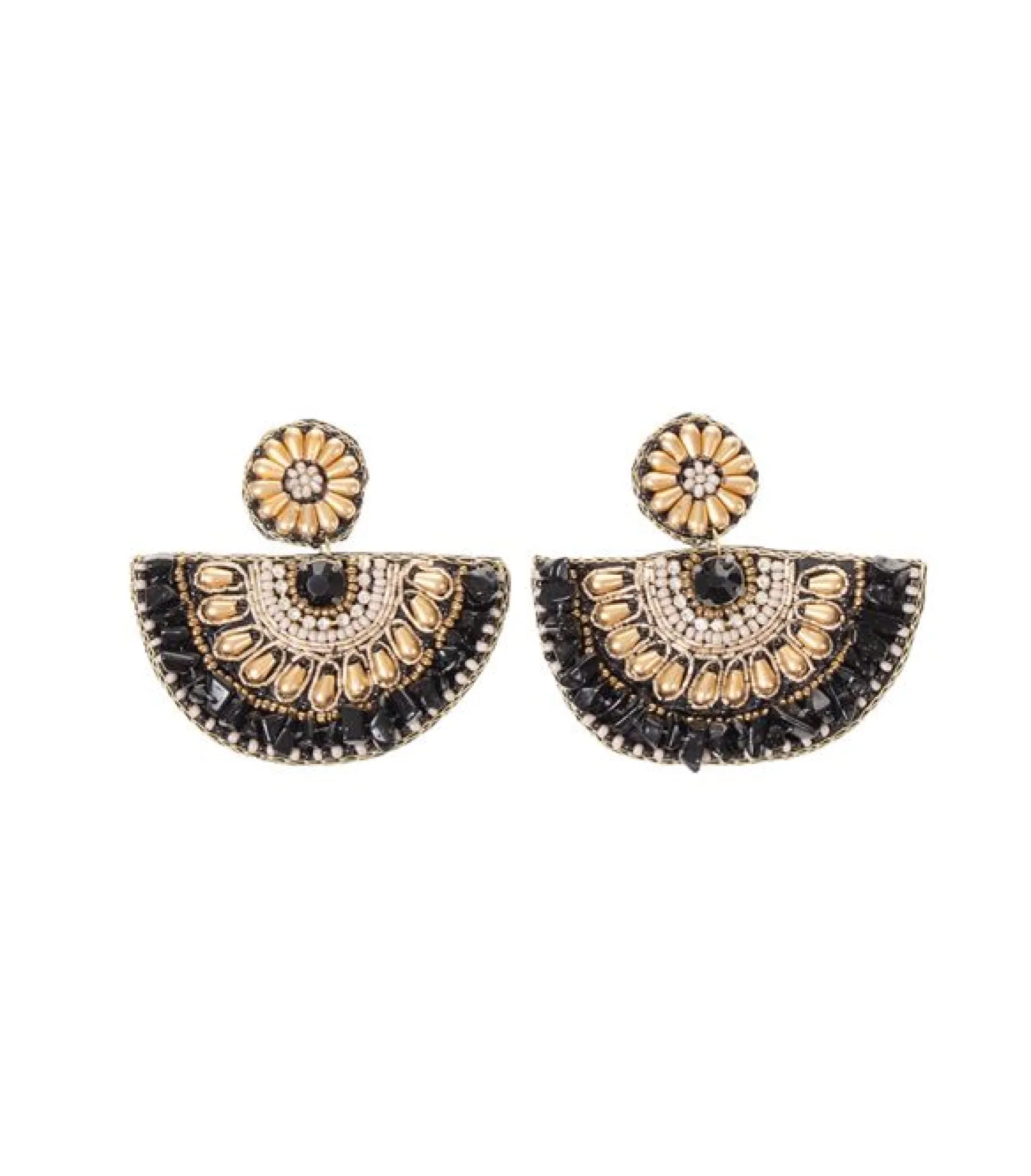 Fashion AmandaB Collection Korvakorut, black gold