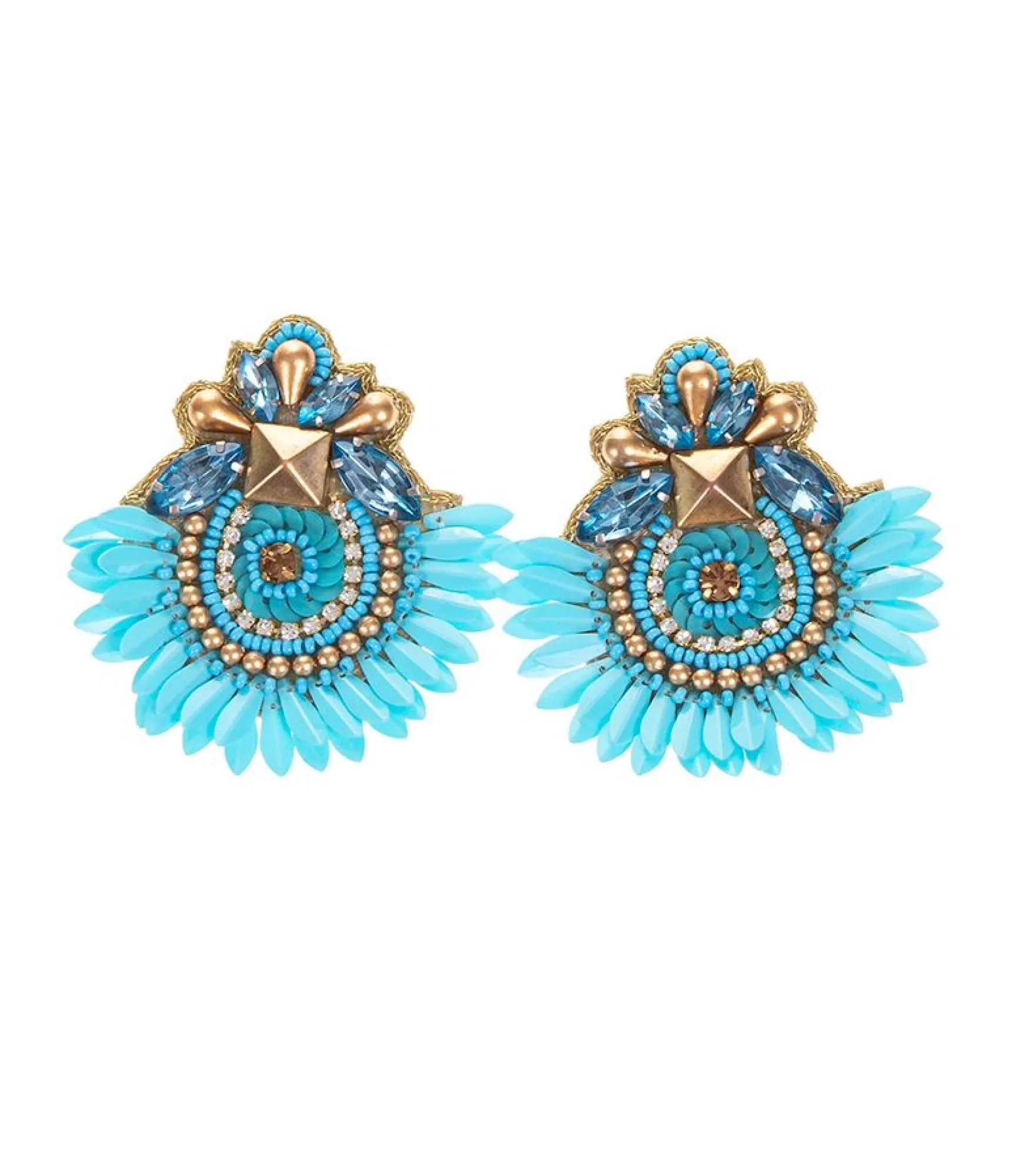 Hot AmandaB Collection Korvakorut, blue gold