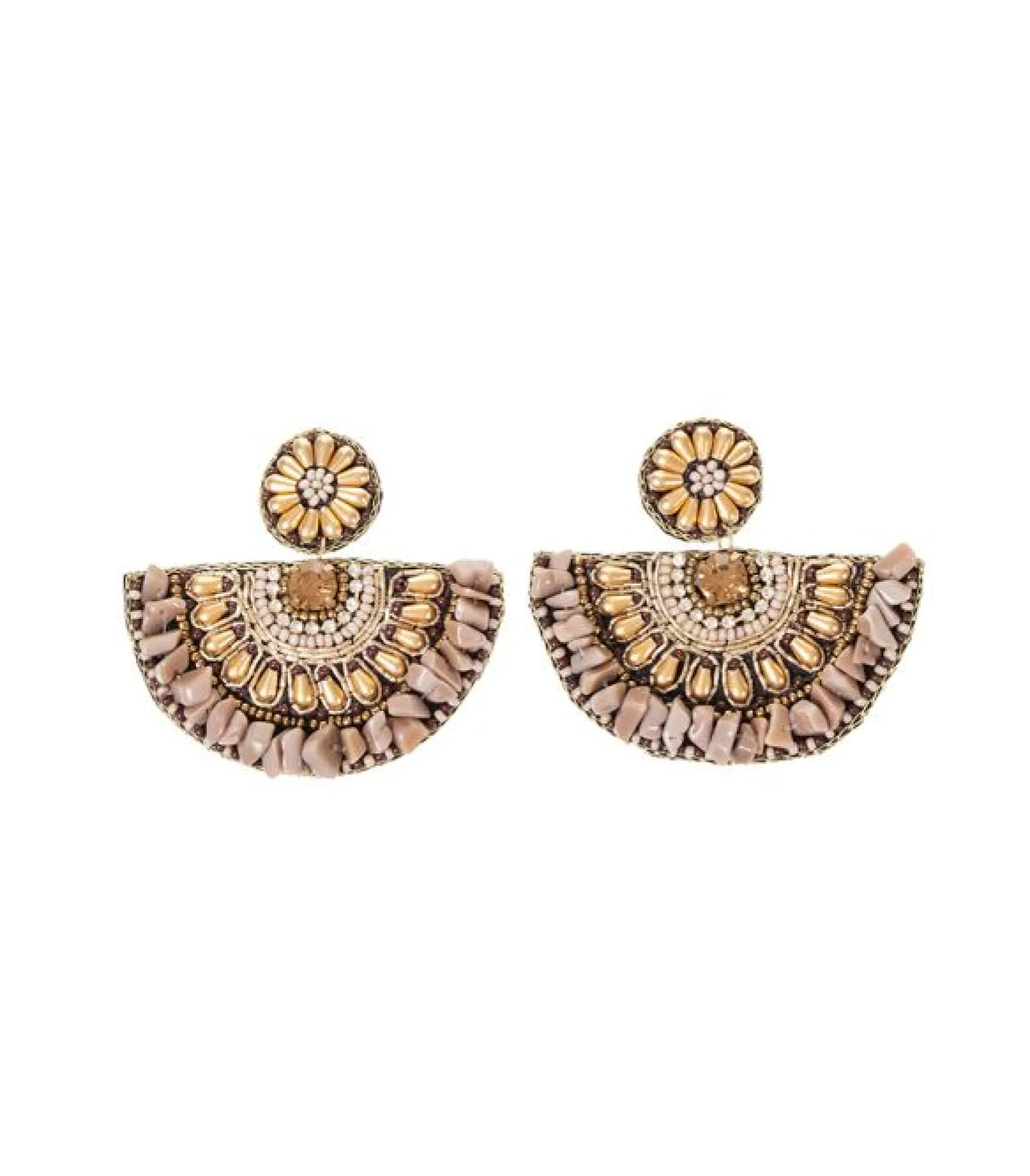 Online AmandaB Collection Korvakorut, brown stone