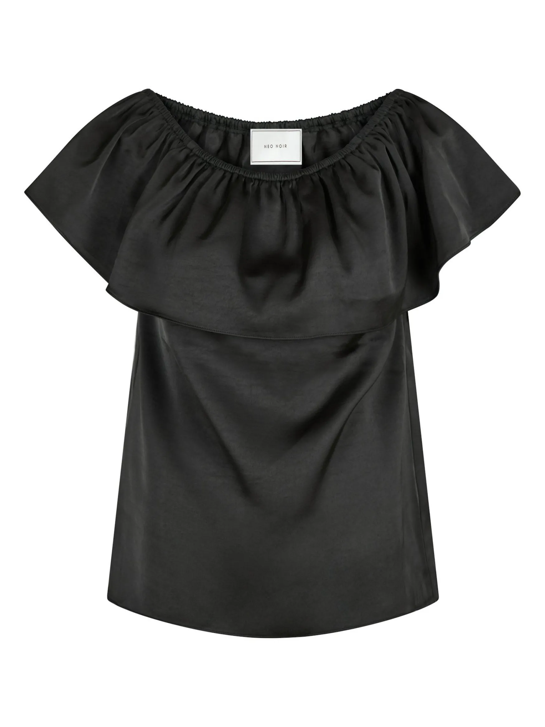 Clearance Neo Noir Kris heavy sateen top, black