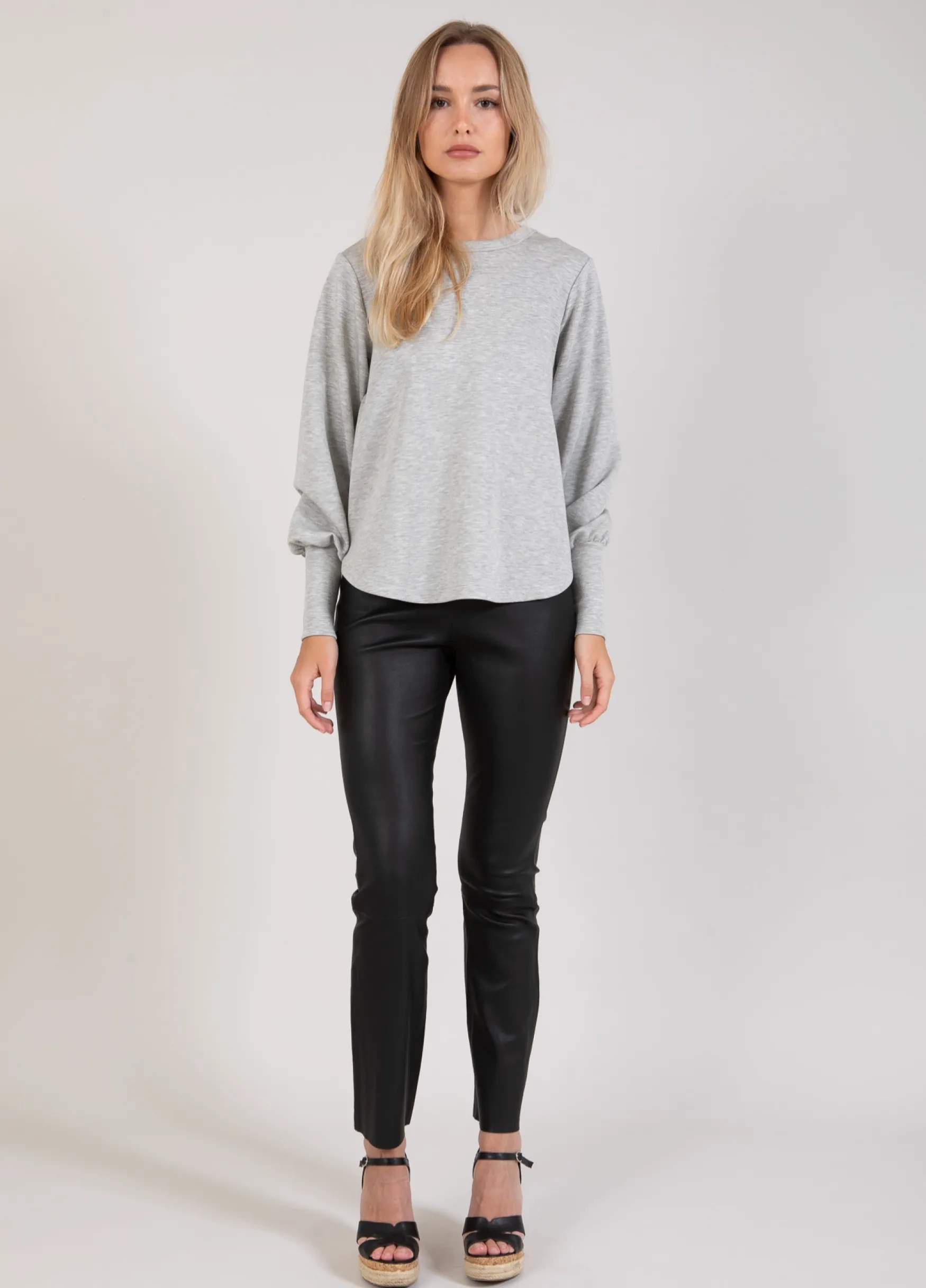 Hot Coster Copenhagen Leather leggings mynte fit, black