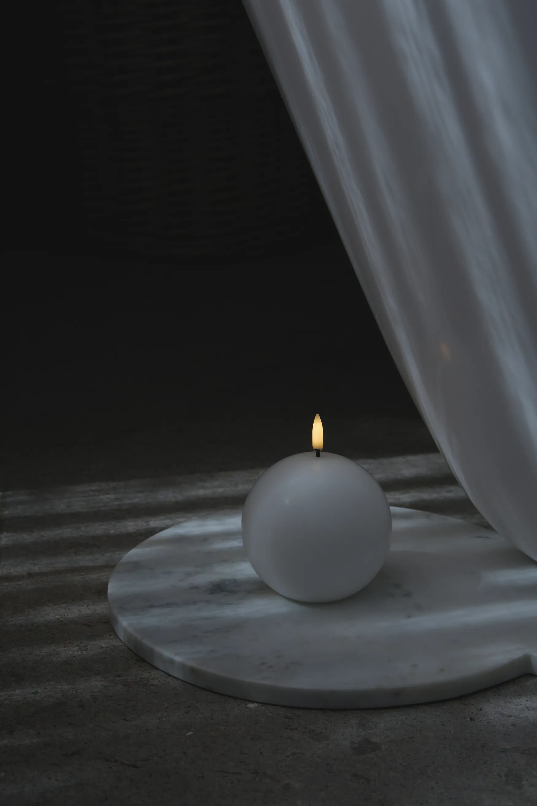 Best Uyuni Lighting Led ball candle 10cm, white