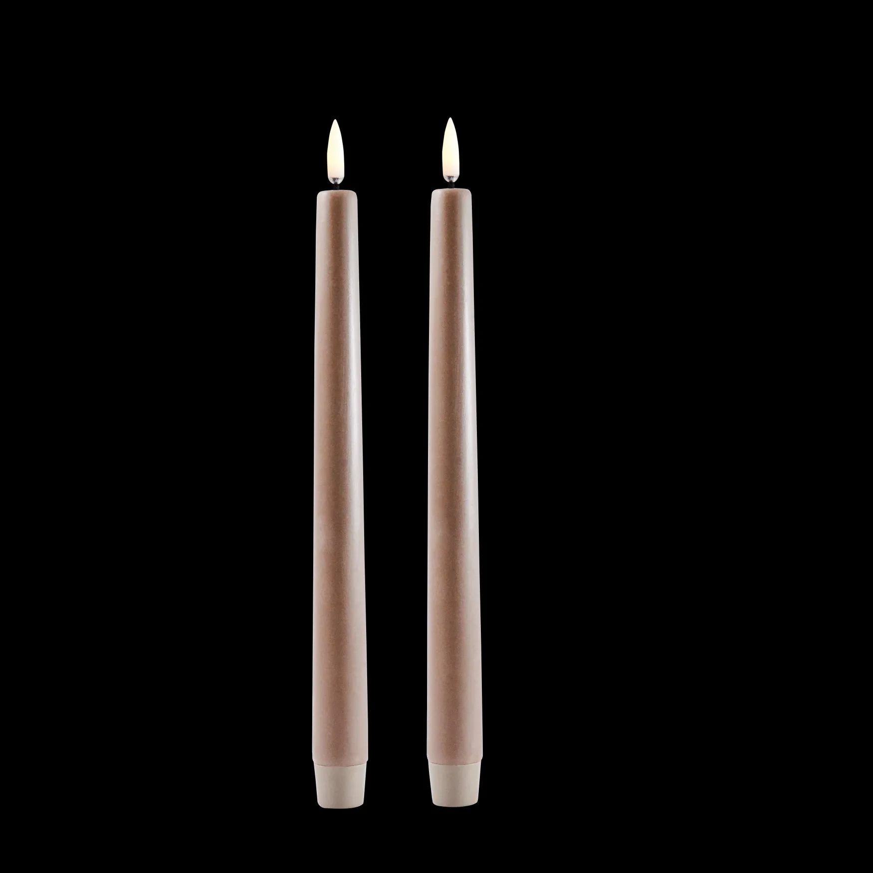Fashion Uyuni Lighting Led taper candle 2 pcs, sandstone