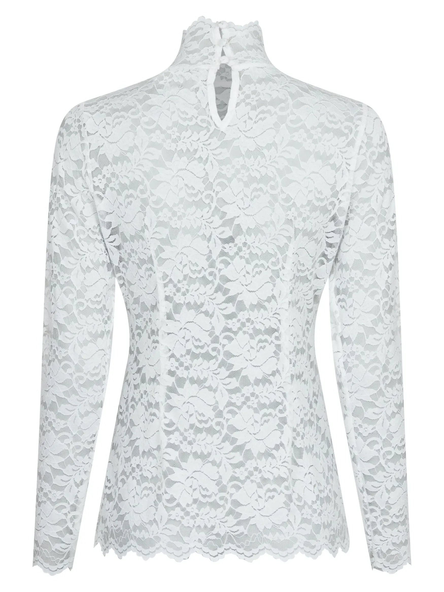 Best Neo Noir Liza laceflower blouse, white