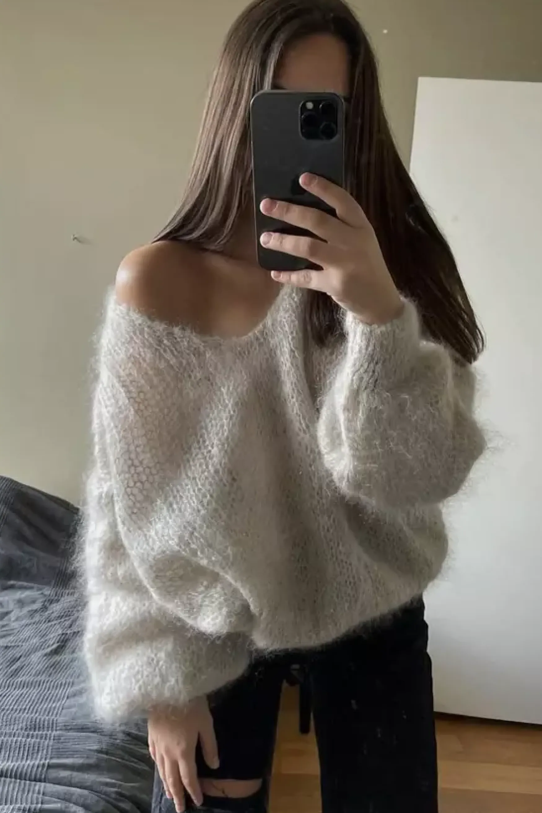 Best Americandreams Milana mohair knit, beige