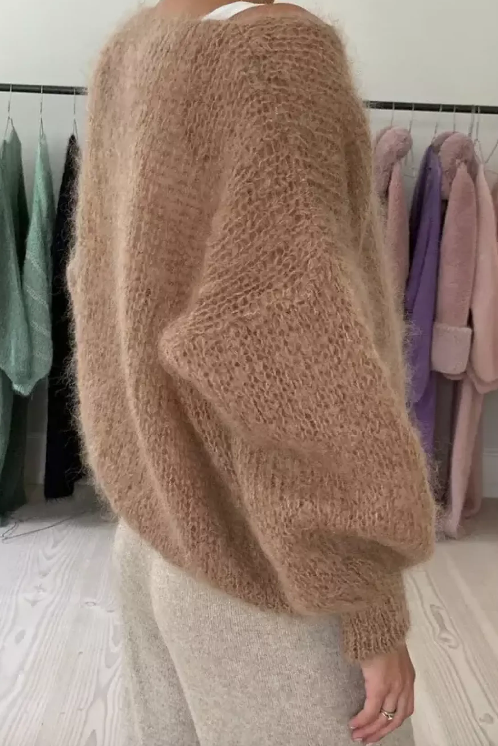 Fashion Americandreams Milana mohair knit, medium brown