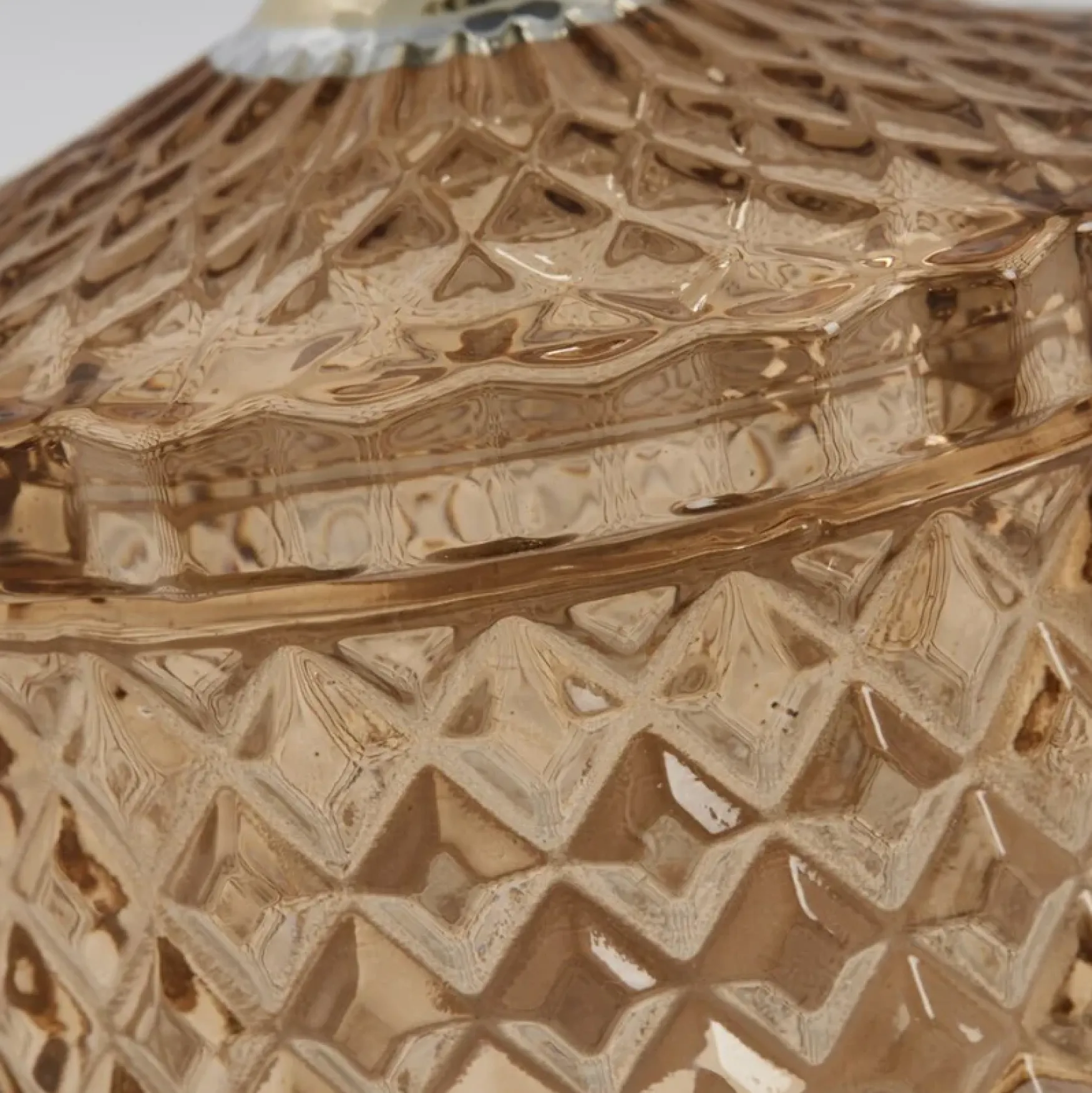 New Lene Bjerre Desing Miya jar 8,5x10,5cm, golden brown