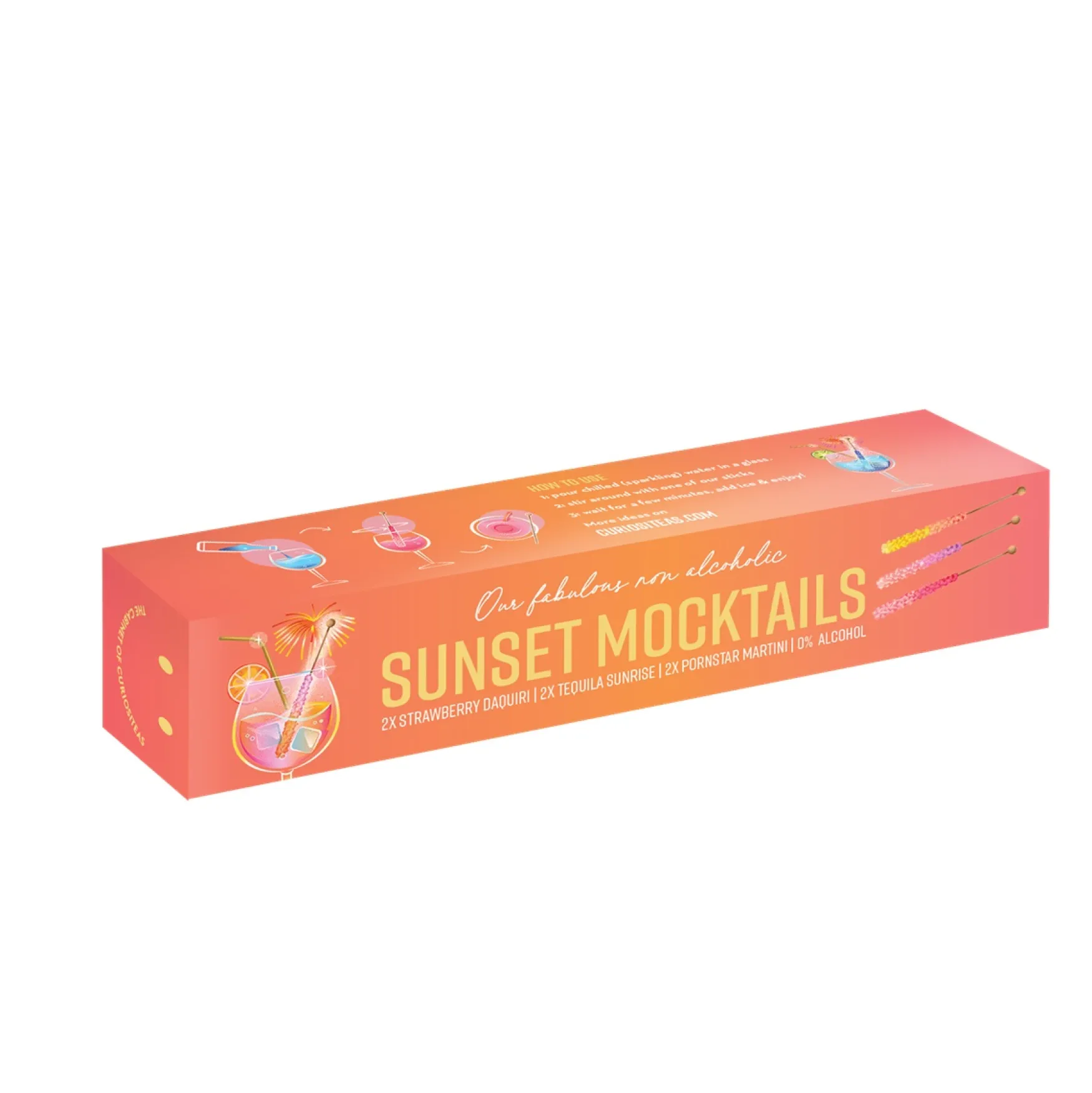 Outlet BOXinBAG Mocktail sticks, sunset