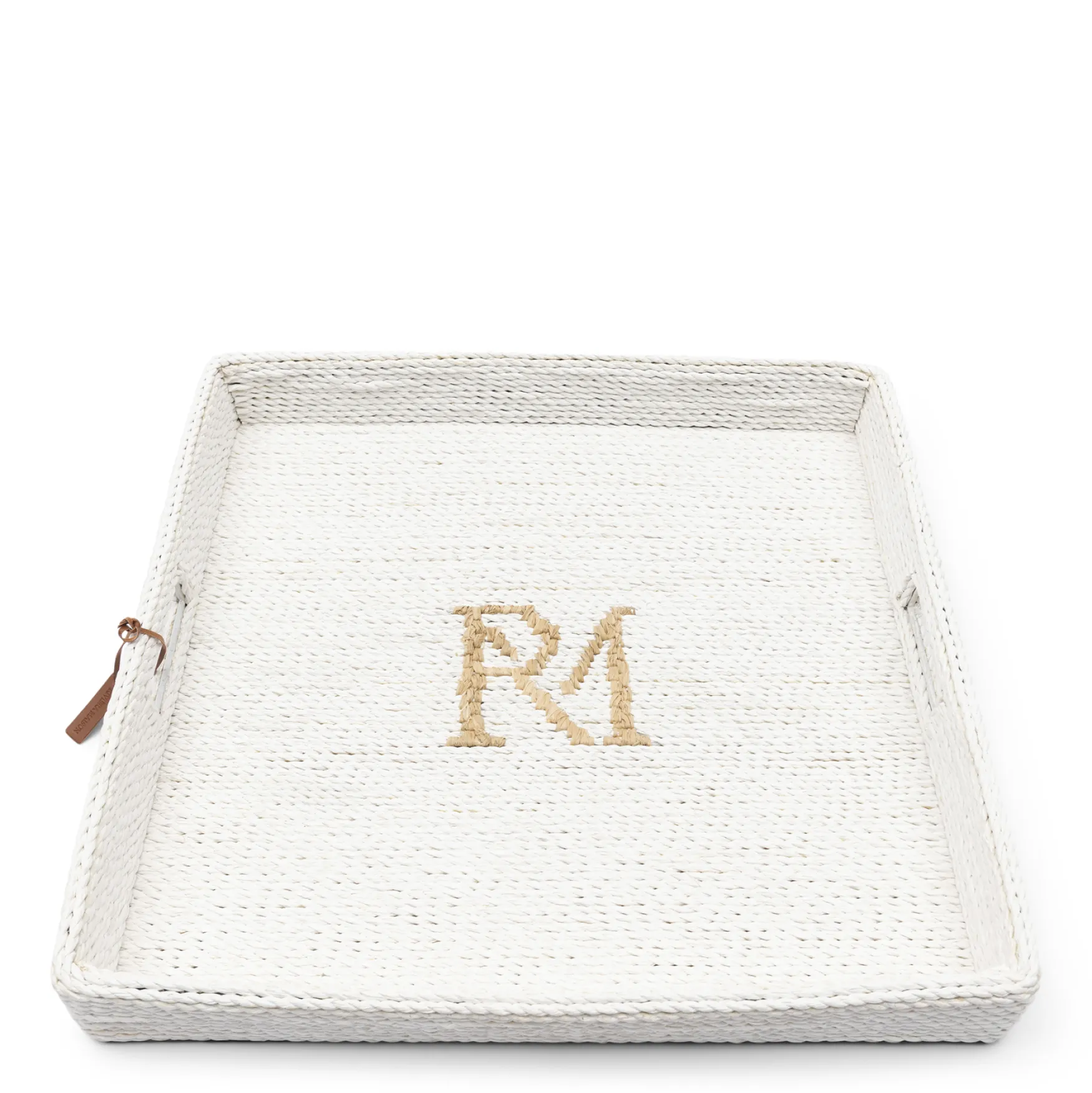 Sale Rivièra Maison Monogram tray white 50x50