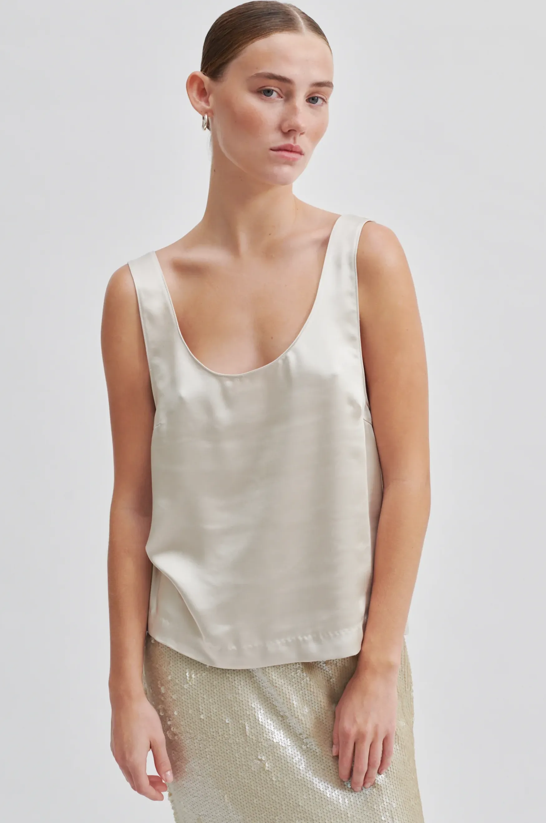 Discount Second Female Odile top, pumice stone