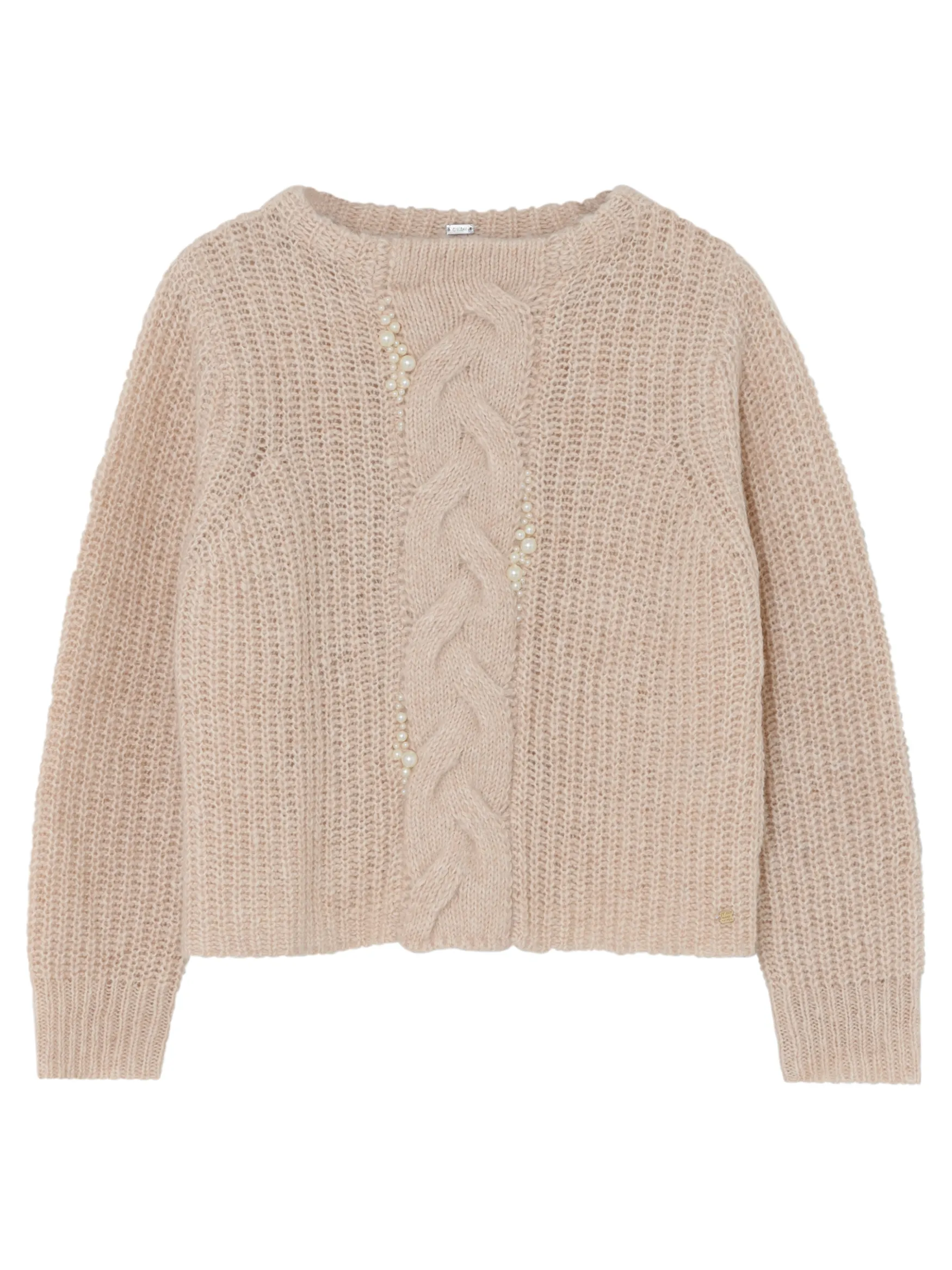 Online Gustav Odine cable knit, sand